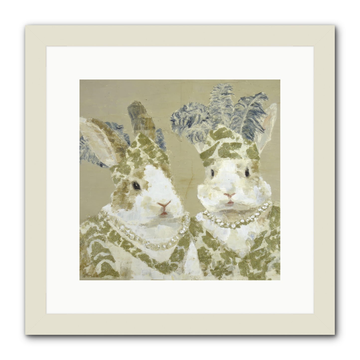 Prelude in Paisley -- Framed Print - White 12x12