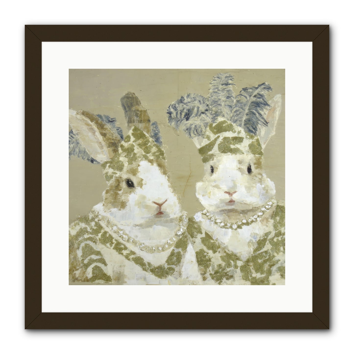Prelude in Paisley -- Framed Print - Black 16x16