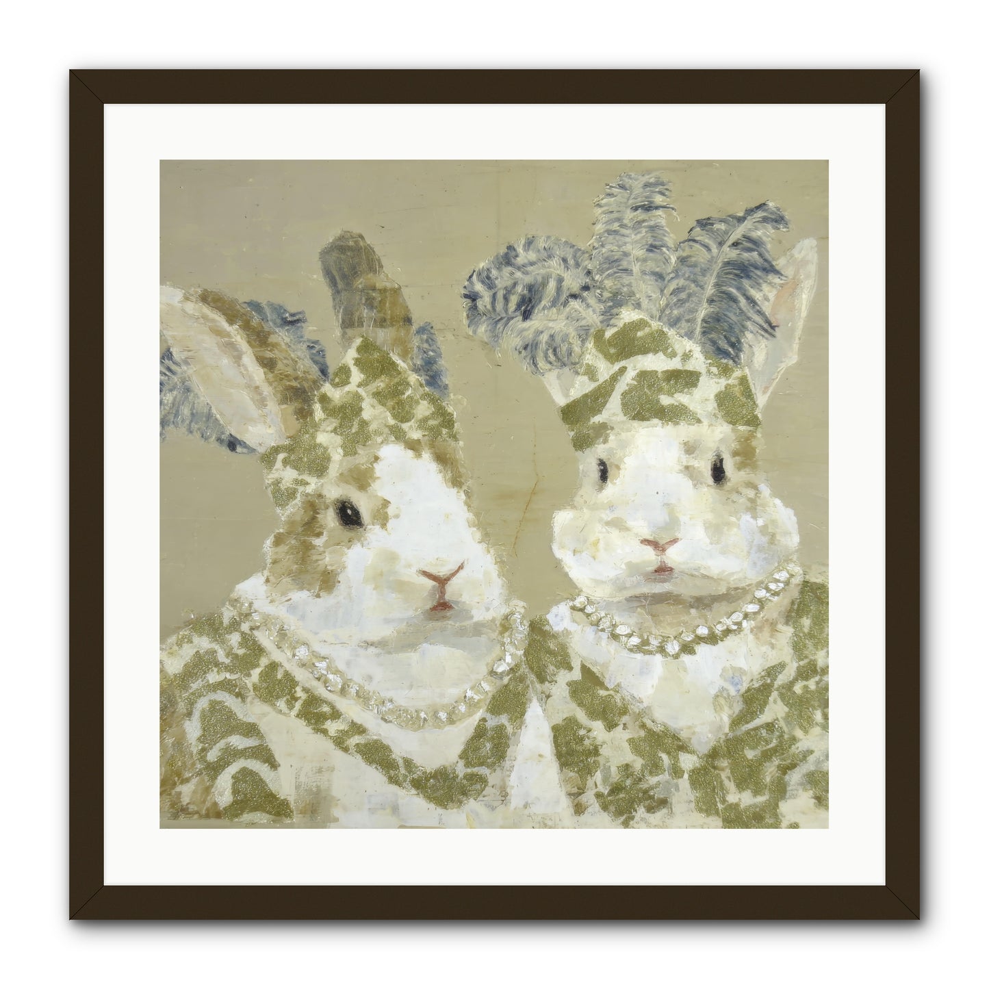Prelude in Paisley -- Framed Print - Black 24x24