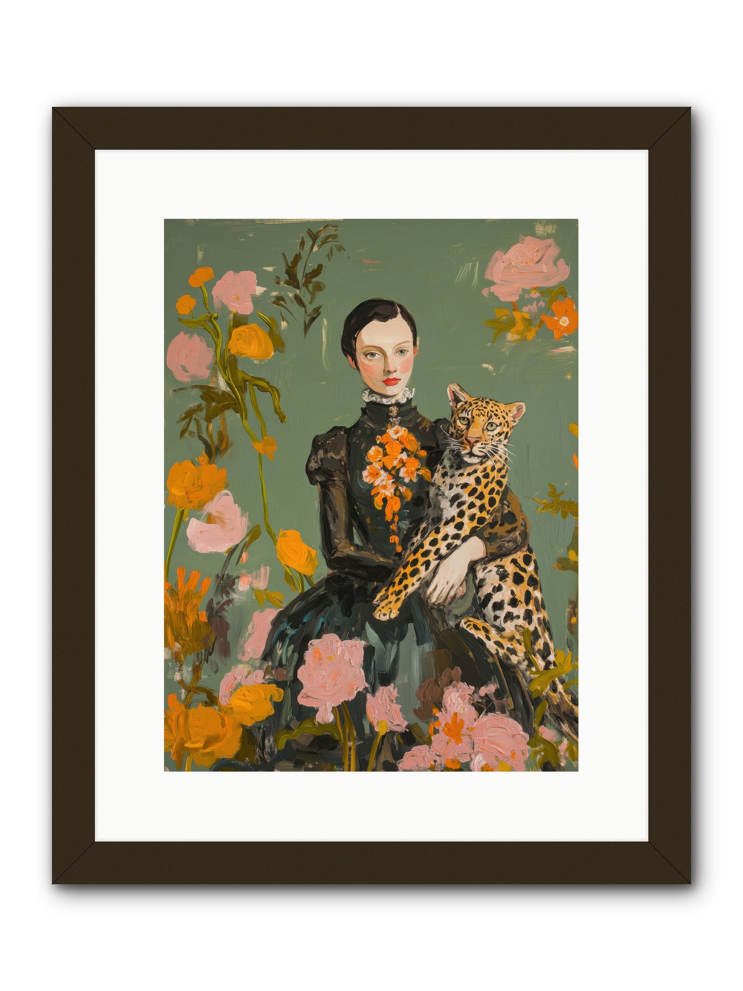 Prescient Muse -- Framed Print - Black 12x16