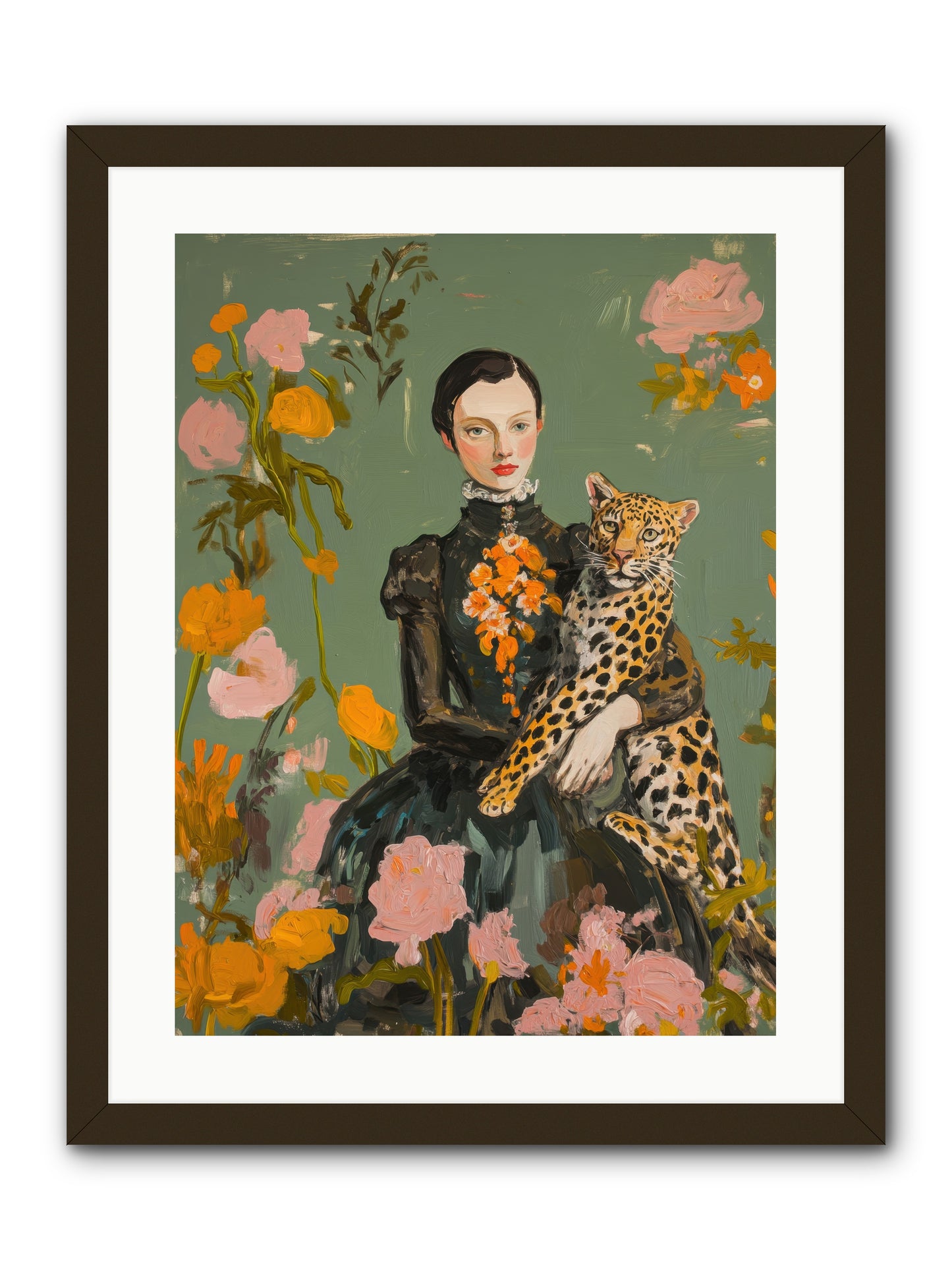 Prescient Muse -- Framed Print - Black 18x24