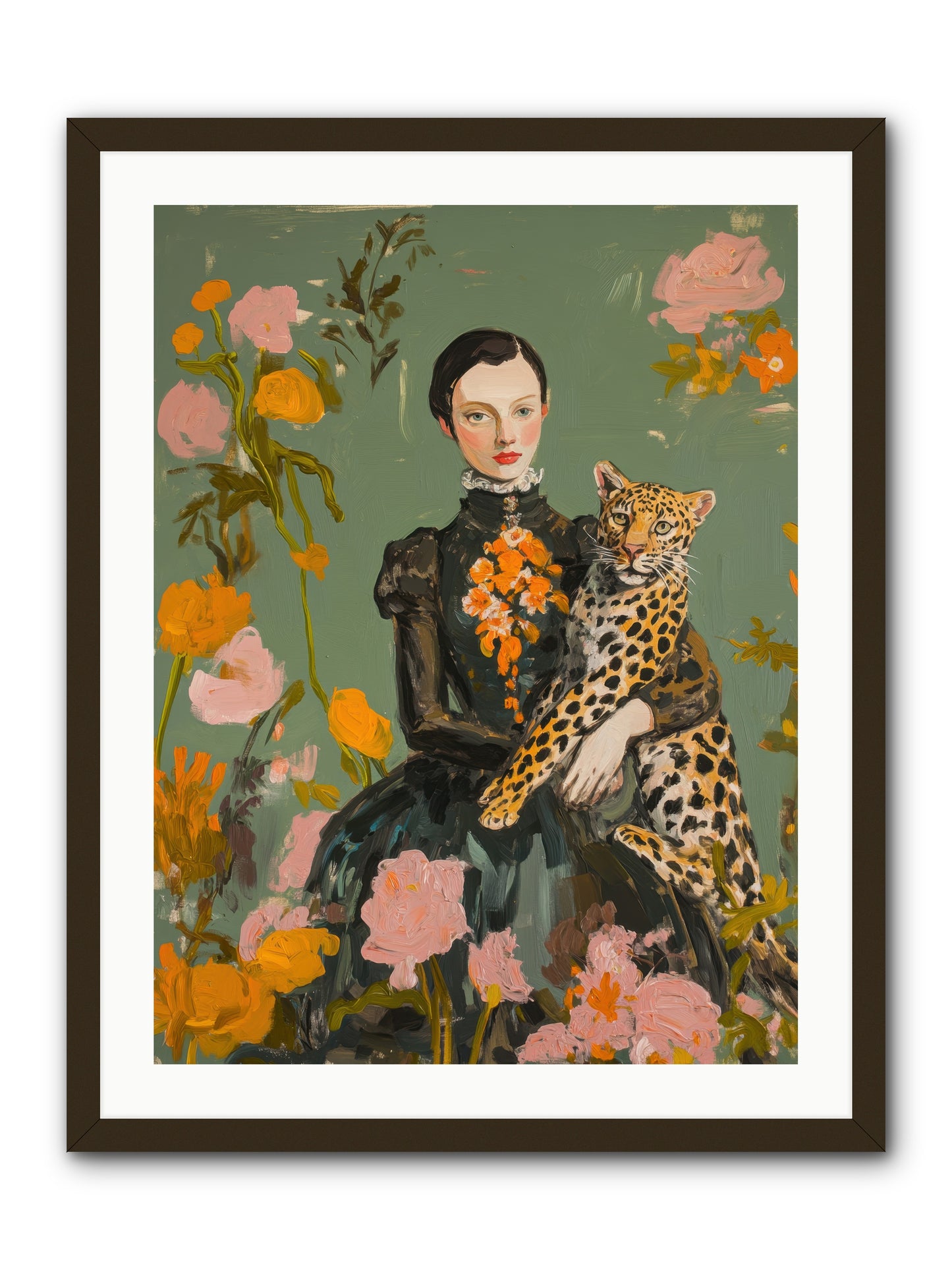 Prescient Muse -- Framed Print - Black 24x32