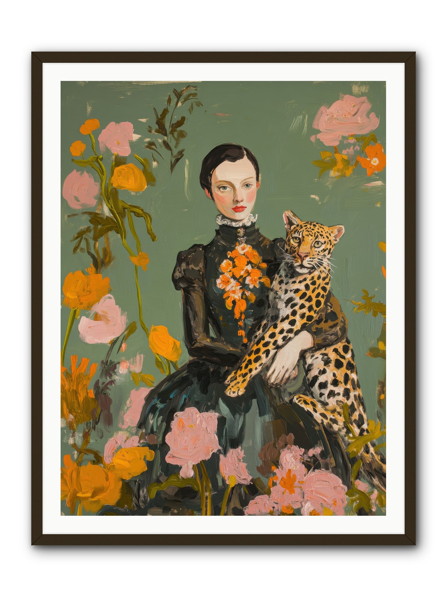 Prescient Muse -- Framed Print - Black 36x48