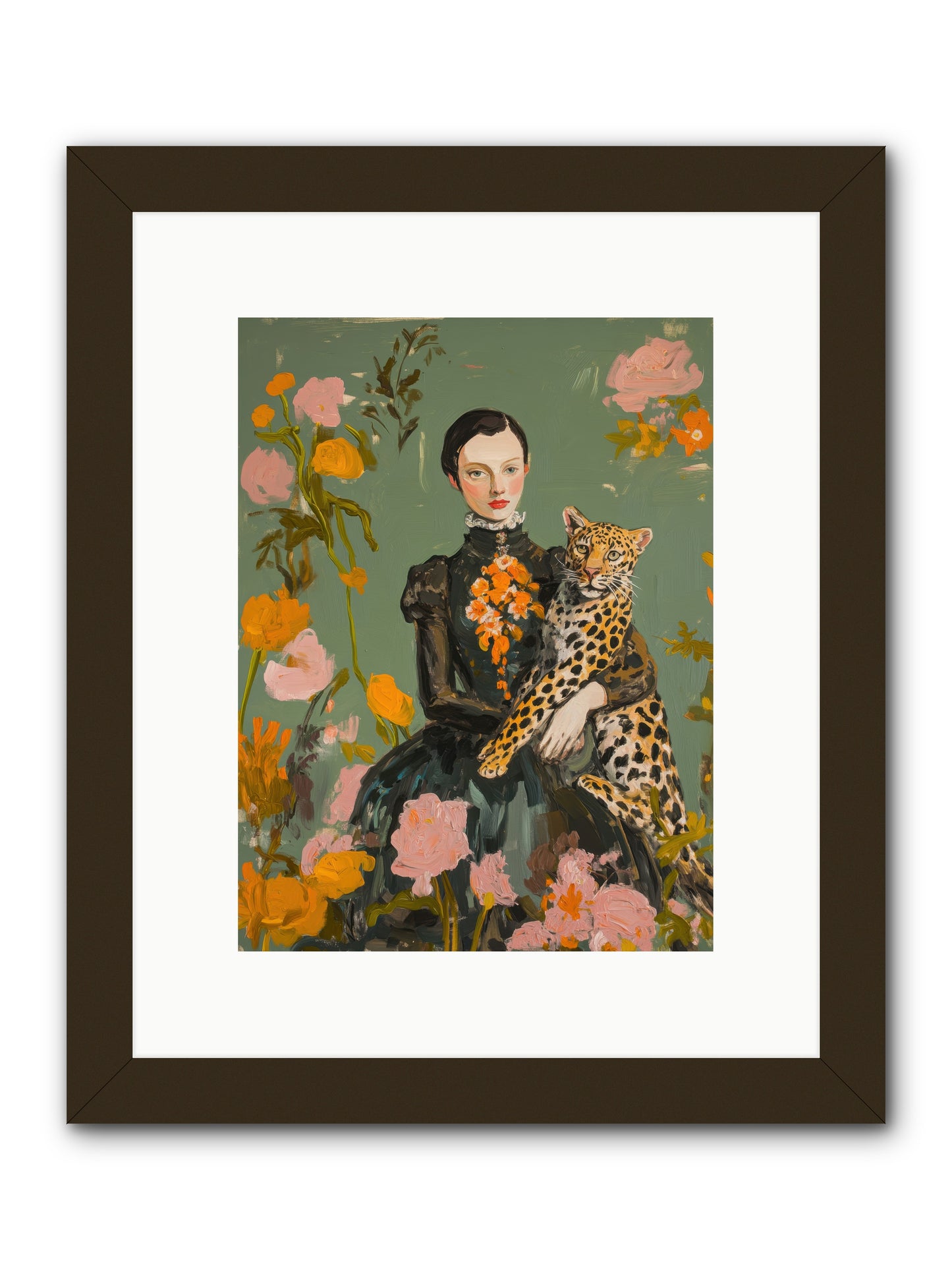 Prescient Muse -- Framed Print - Black 9x12