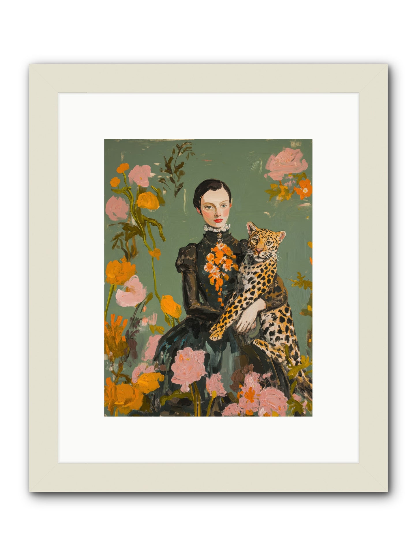Prescient Muse -- Framed Print - White 9x12