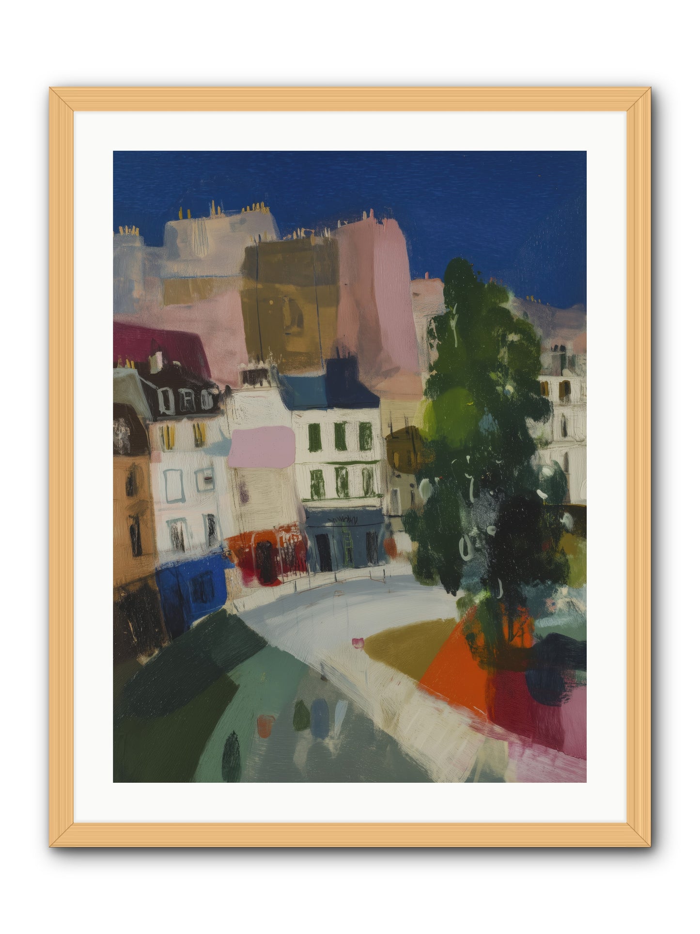 Present Moment -- Framed Print - Natural 24x32