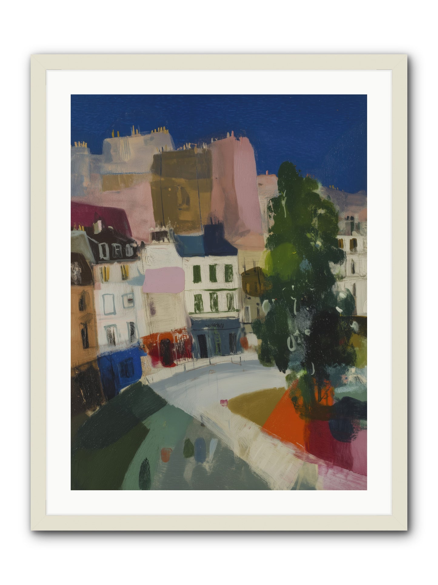 Present Moment -- Framed Print - White 24x32