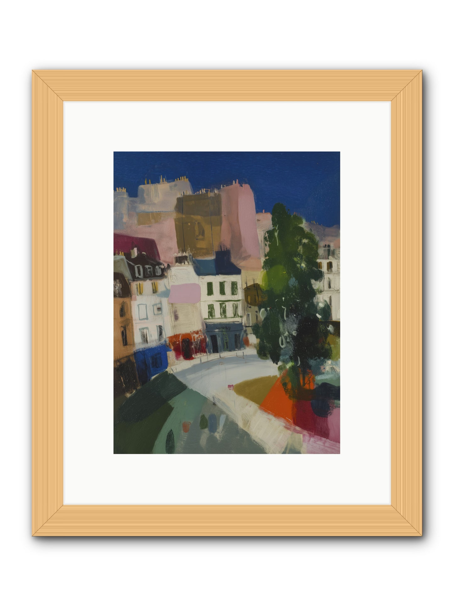 Present Moment -- Framed Print - Natural 9x12