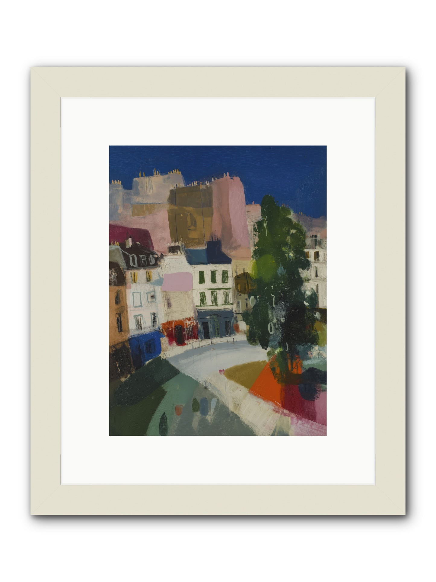 Present Moment -- Framed Print - White 9x12