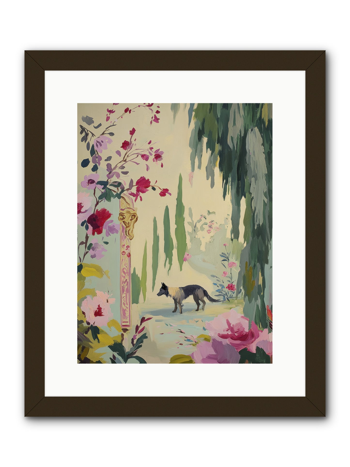 Primrose Field -- Framed Print - Black 12x16