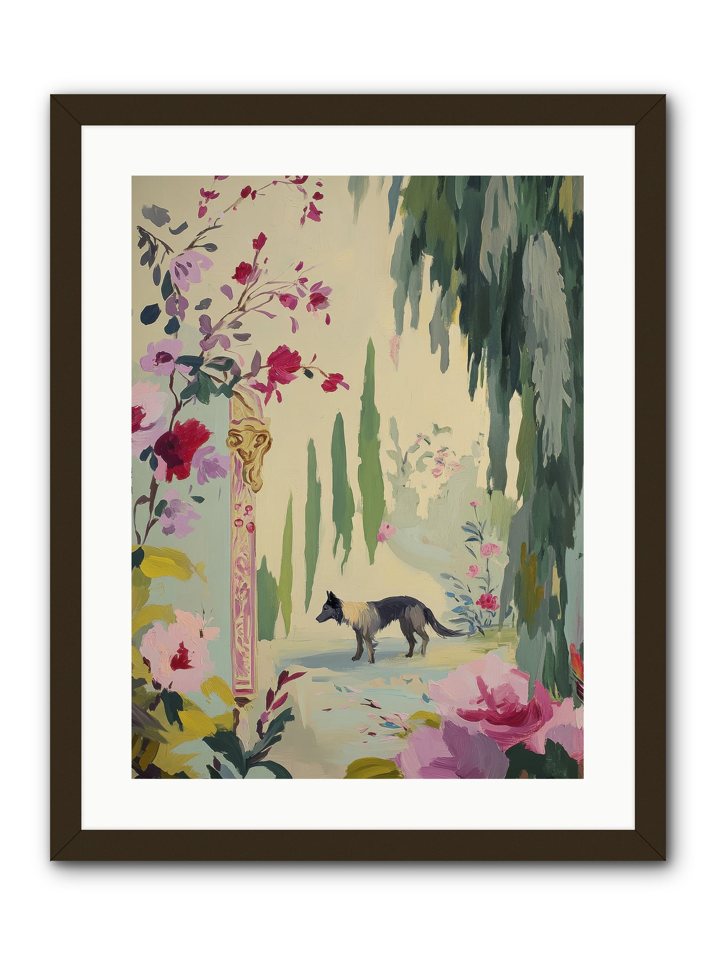 Primrose Field -- Framed Print - Black 18x24