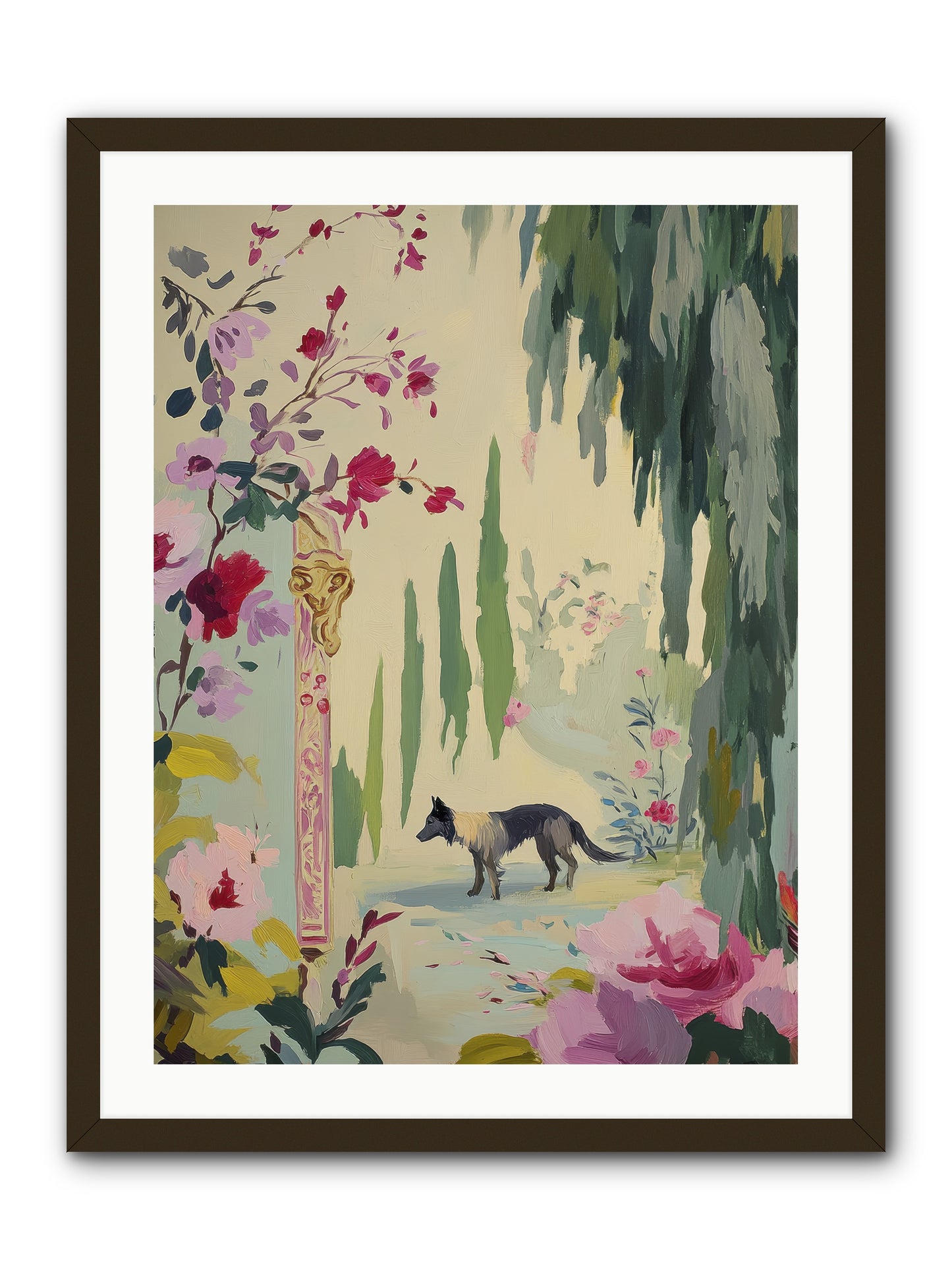 Primrose Field -- Framed Print - Black 24x32