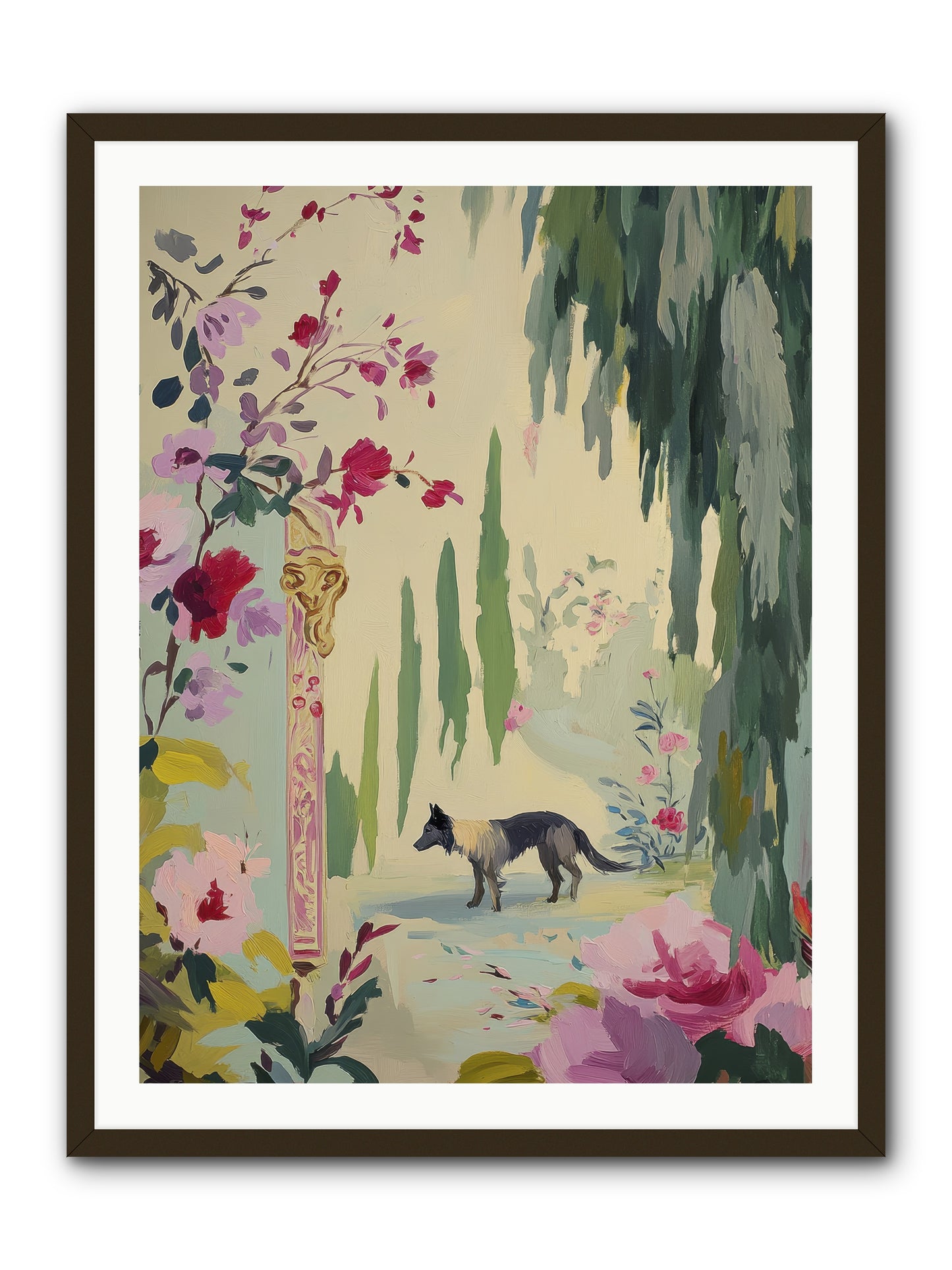 Primrose Field -- Framed Print - Black 30x40