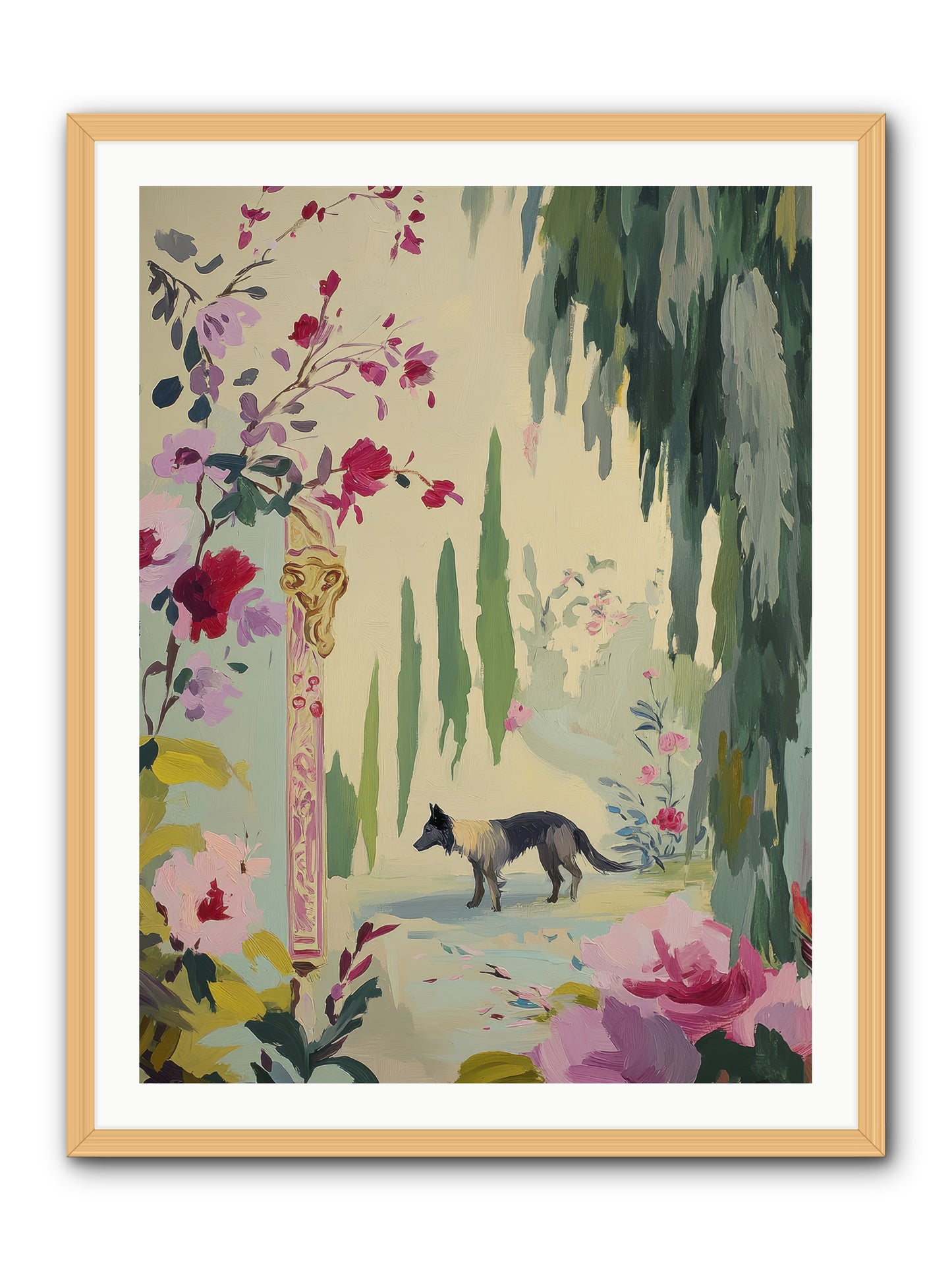 Primrose Field -- Framed Print - Natural 30x40
