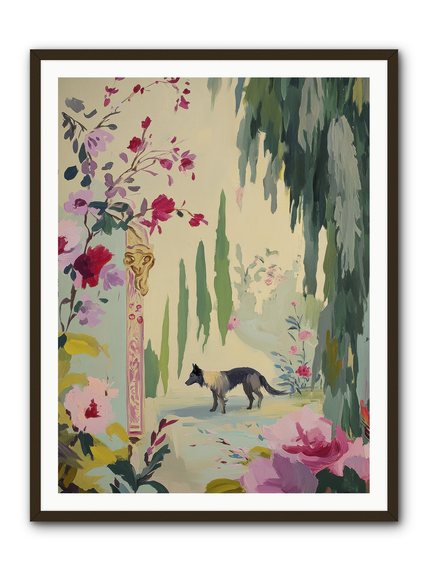Primrose Field -- Framed Print - Black 36x48