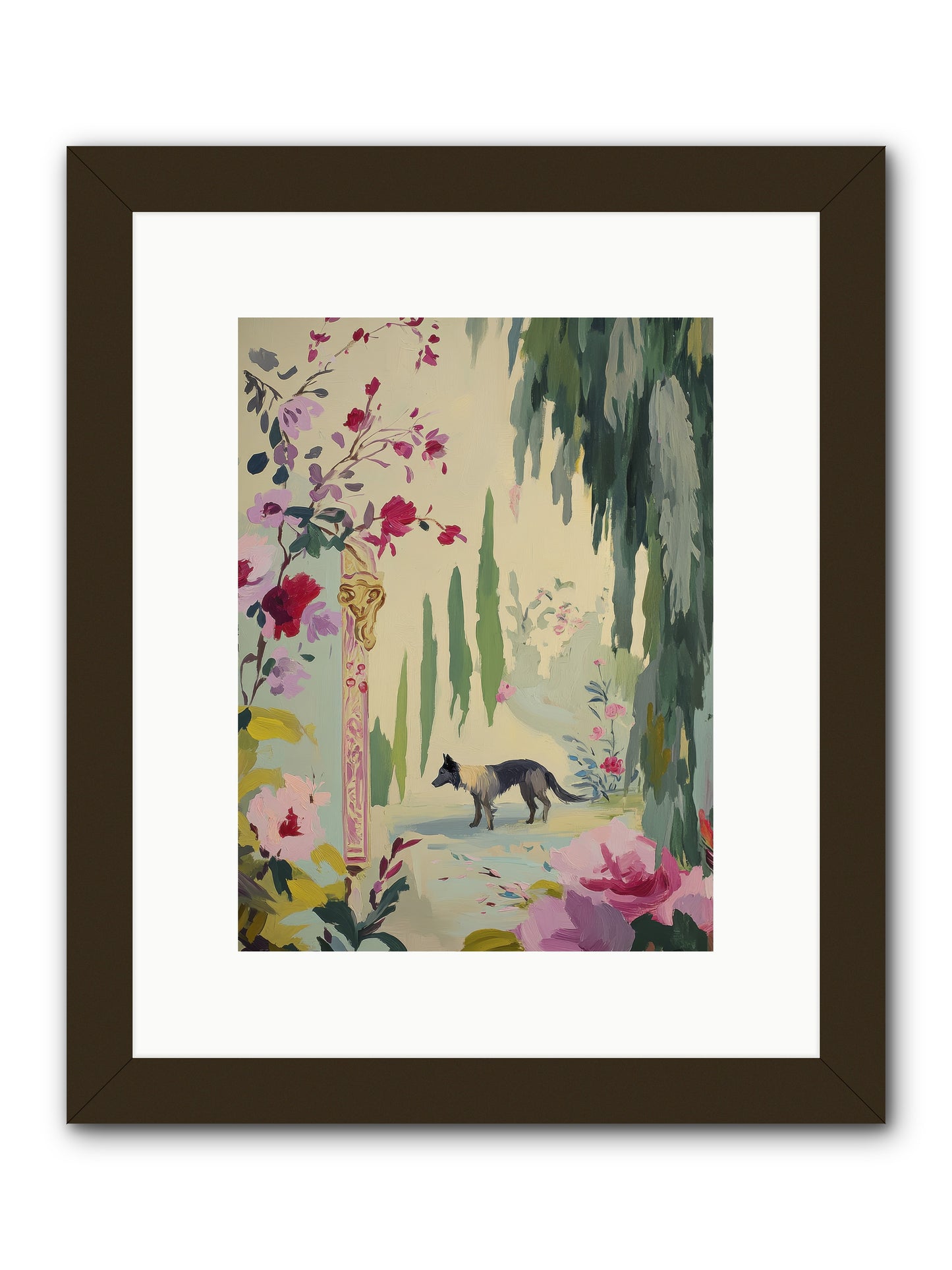 Primrose Field -- Framed Print - Black 9x12