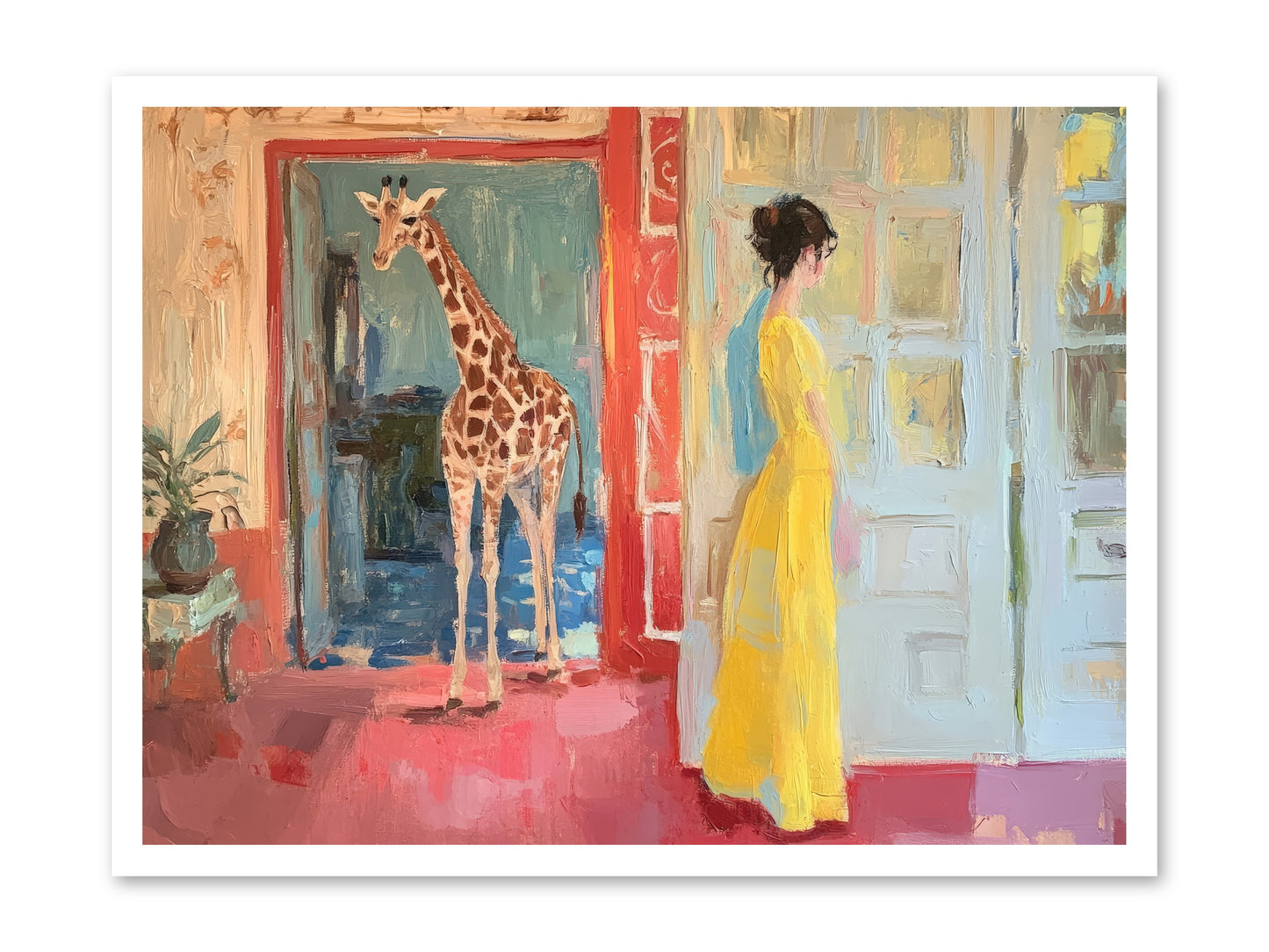 Primrose's Tall Tea Guest -- Paper Print 32x24
