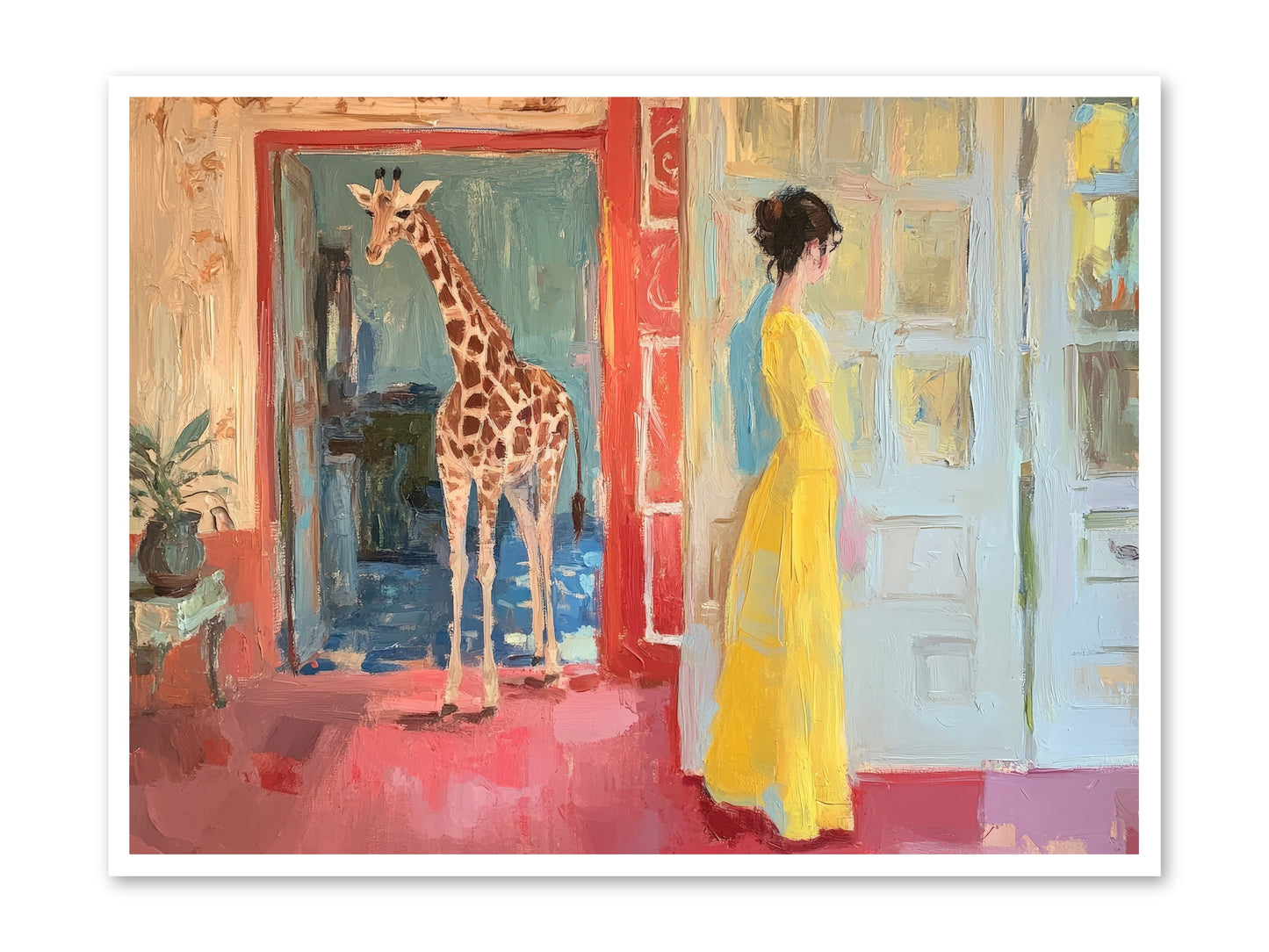 Primrose's Tall Tea Guest -- Paper Print 48x36
