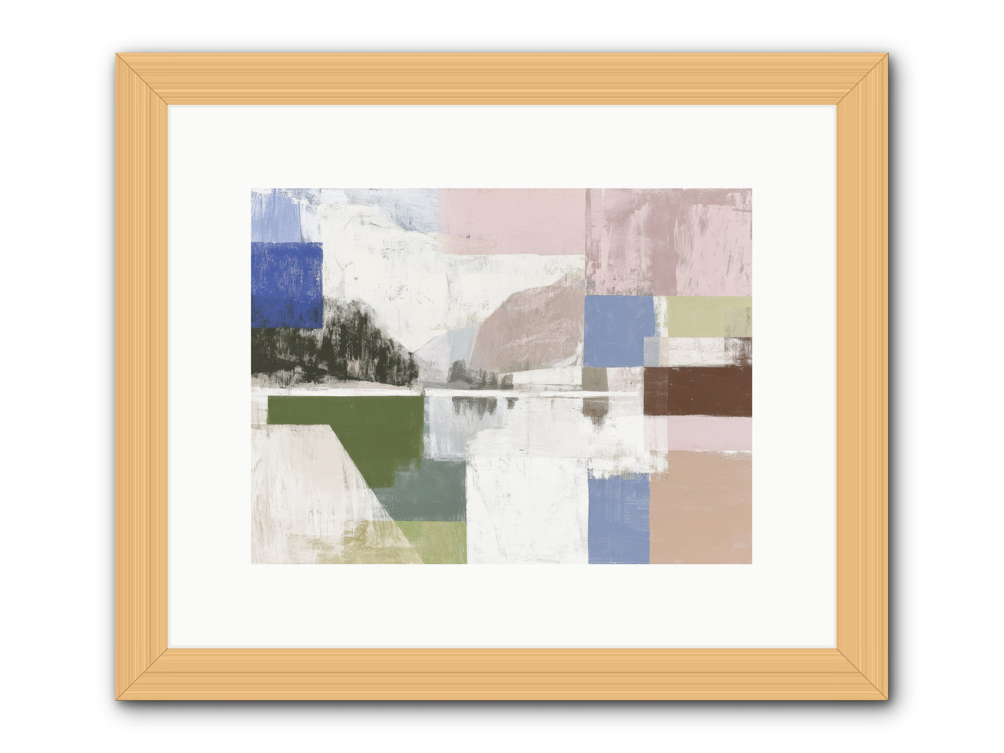 Prism Dusk. No.1 png -- Framed Print - Natural 12x9
