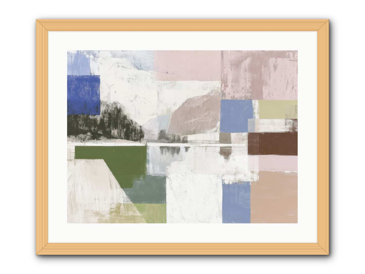 Prism Dusk. No.1 png -- Framed Print - Natural 24x18