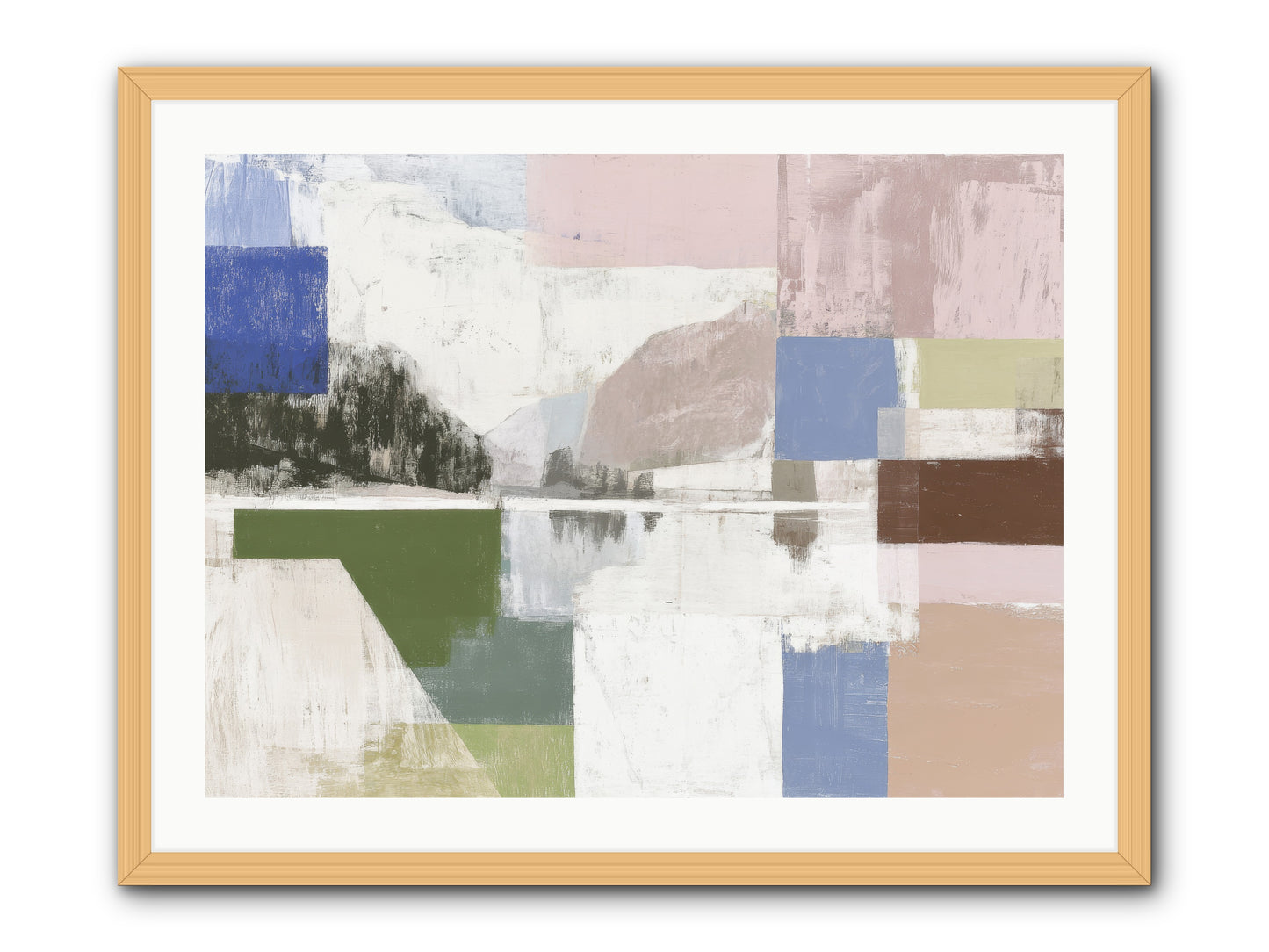 Prism Dusk. No.1 png -- Framed Print - Natural 32x24