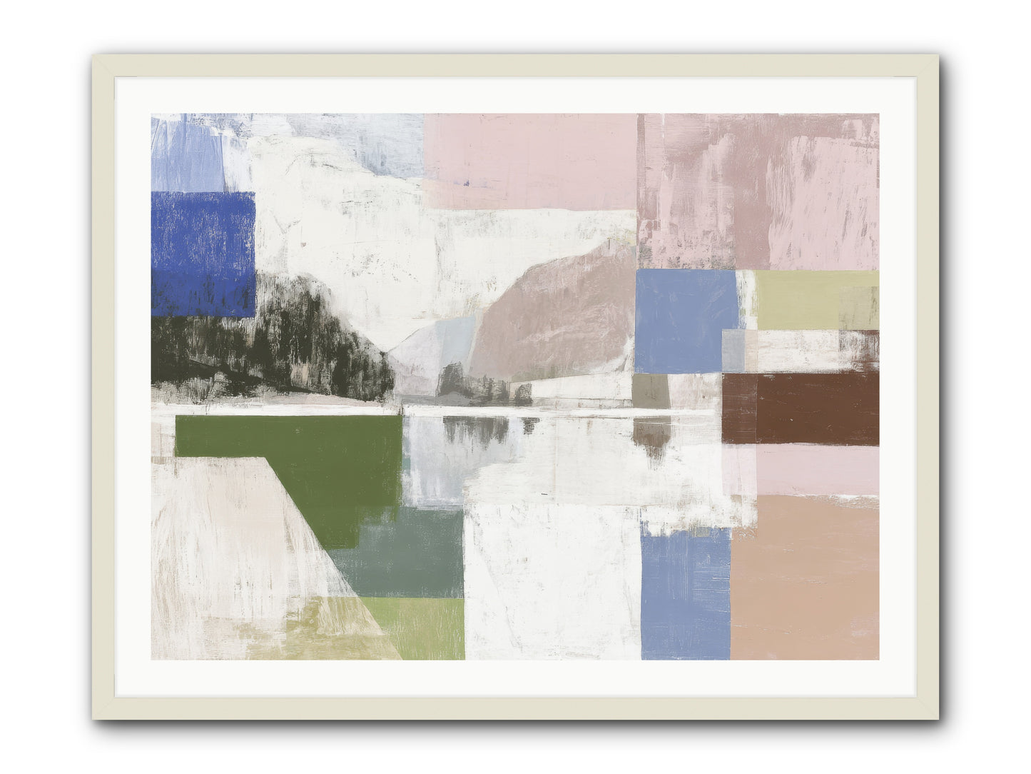 Prism Dusk. No.1 png -- Framed Print - White 40x30