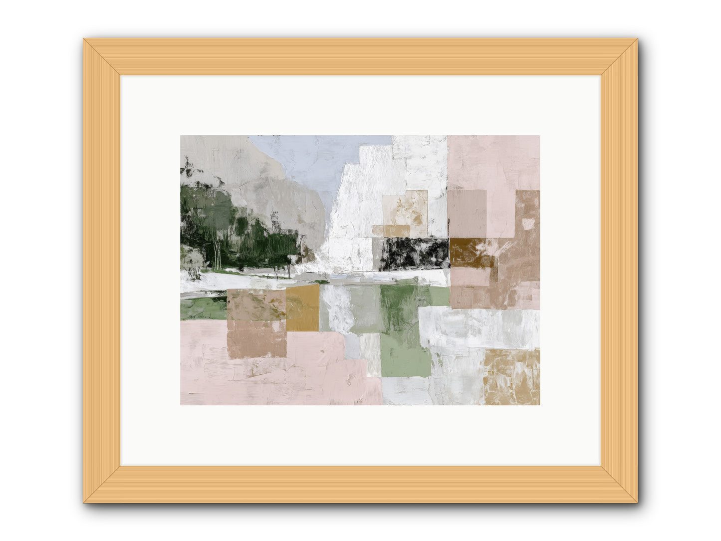 Prism Dusk No.2  -- Framed Print - Natural 12x9