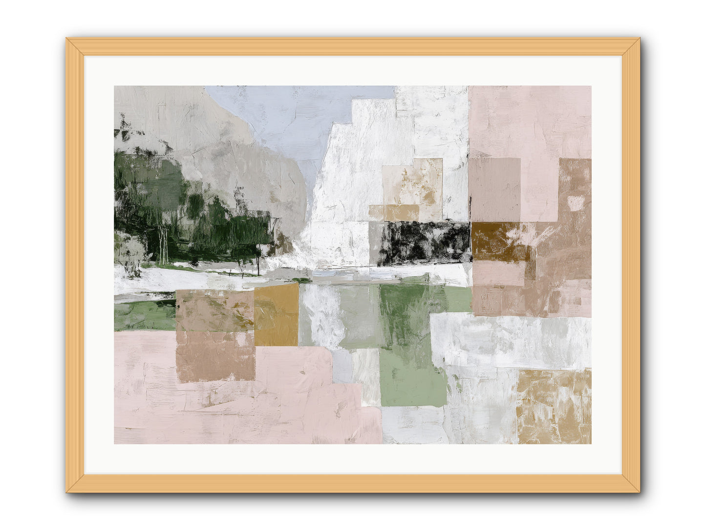 Prism Dusk No.2  -- Framed Print - Natural 32x24