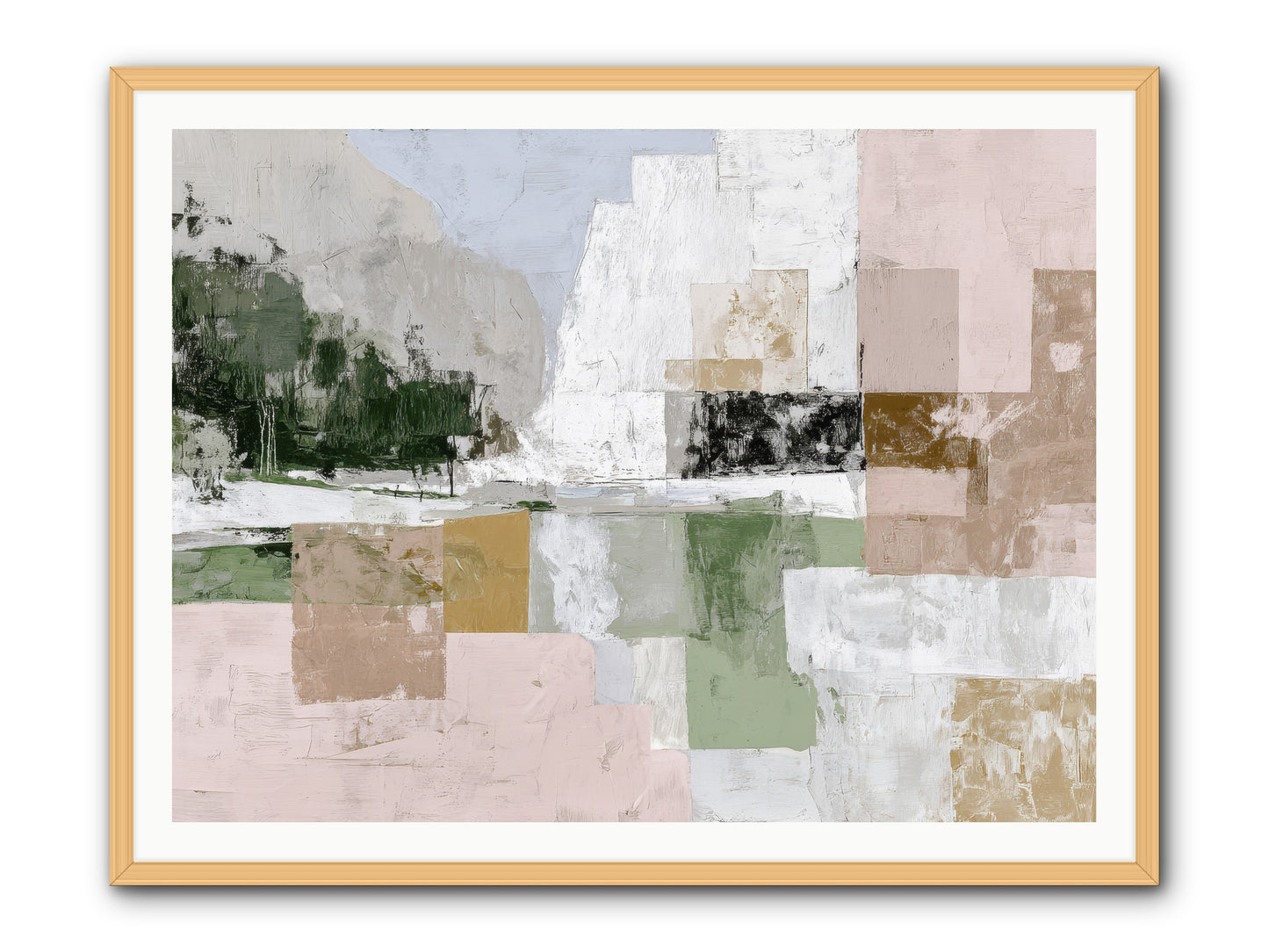 Prism Dusk No.2  -- Framed Print - Natural 48x36