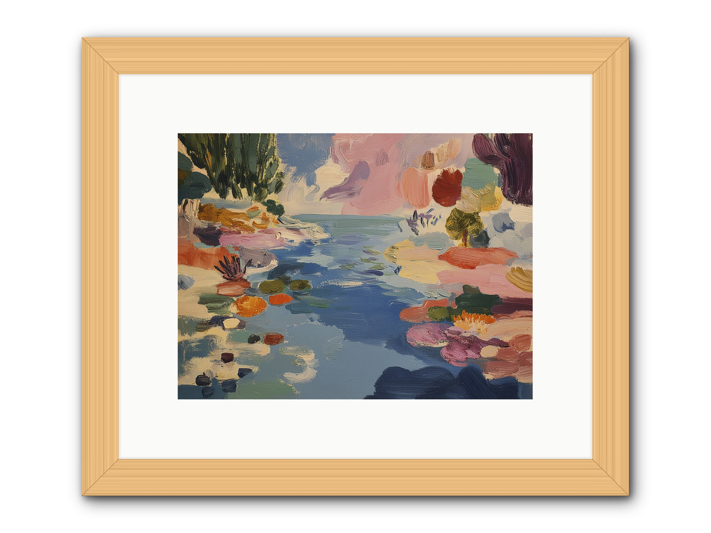 Prism Waters -- Framed Print - Natural 12x9