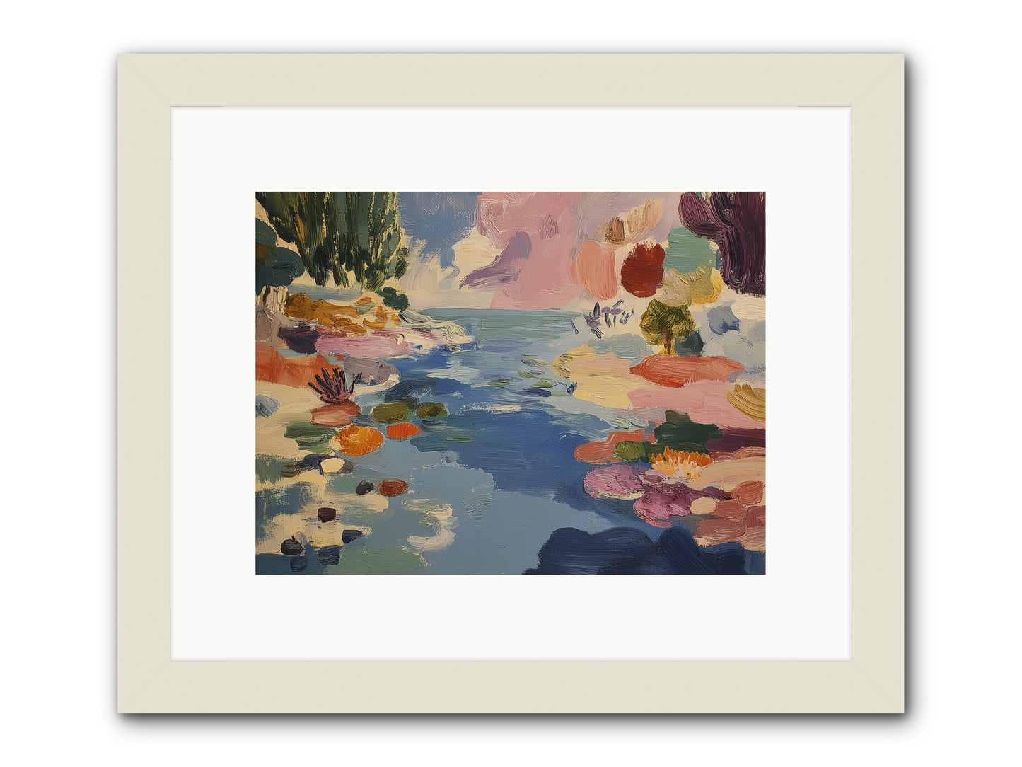 Prism Waters -- Framed Print - White 12x9