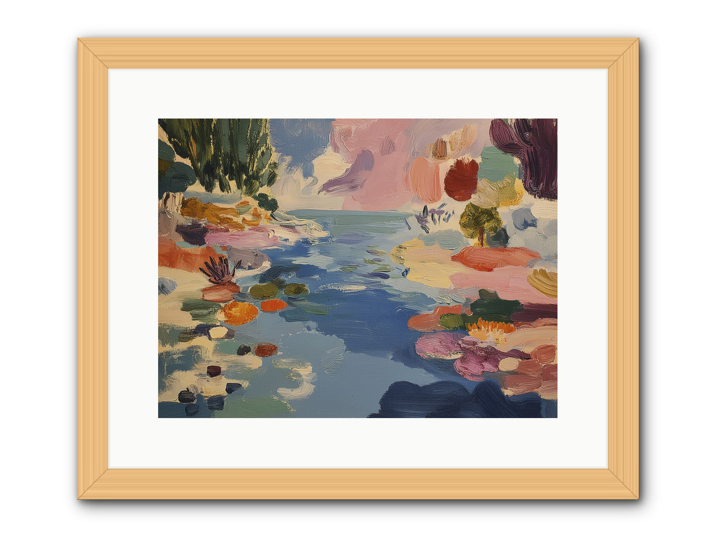 Prism Waters -- Framed Print - Natural 16x12