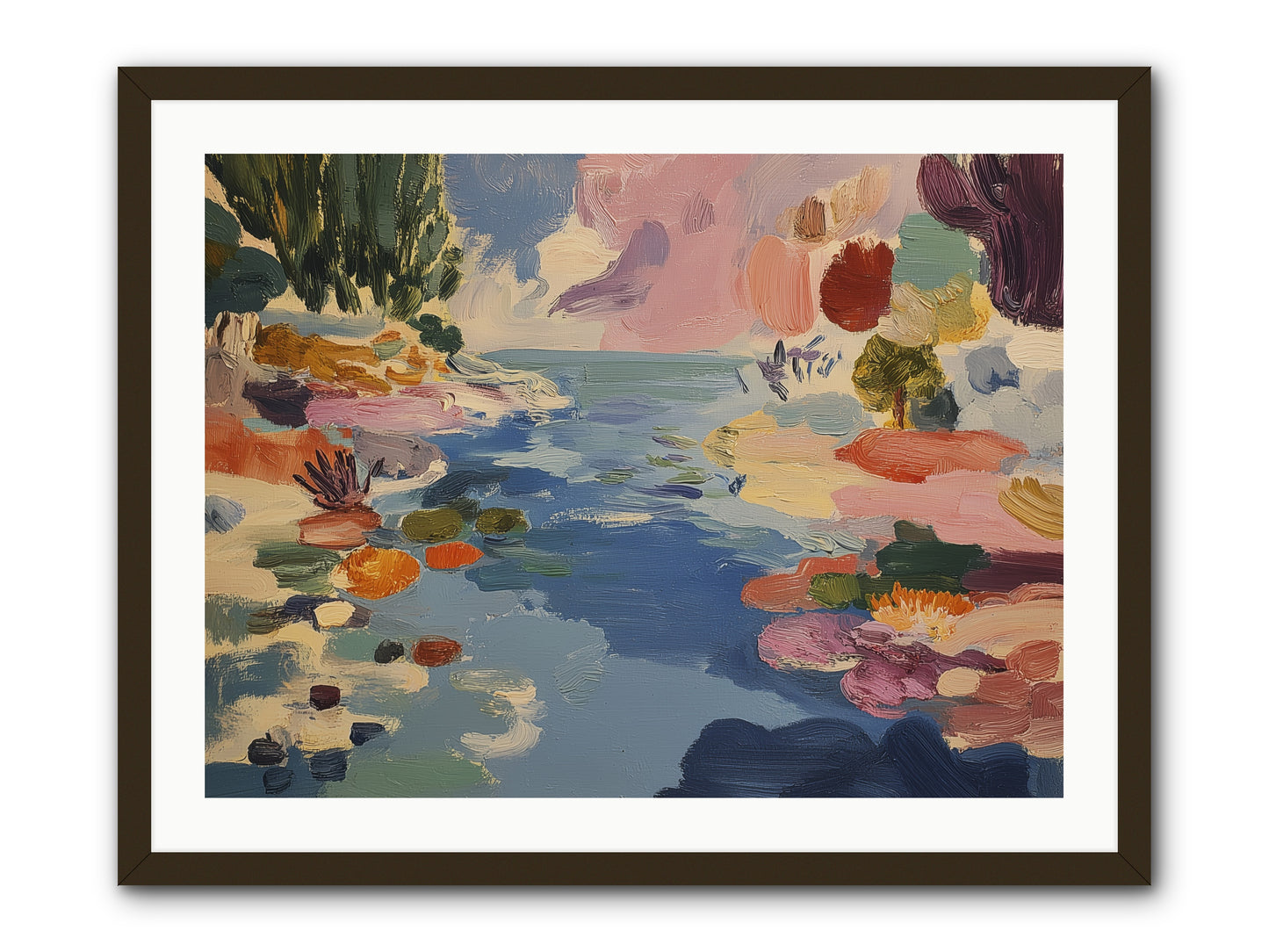 Prism Waters -- Framed Print - Black 32x24