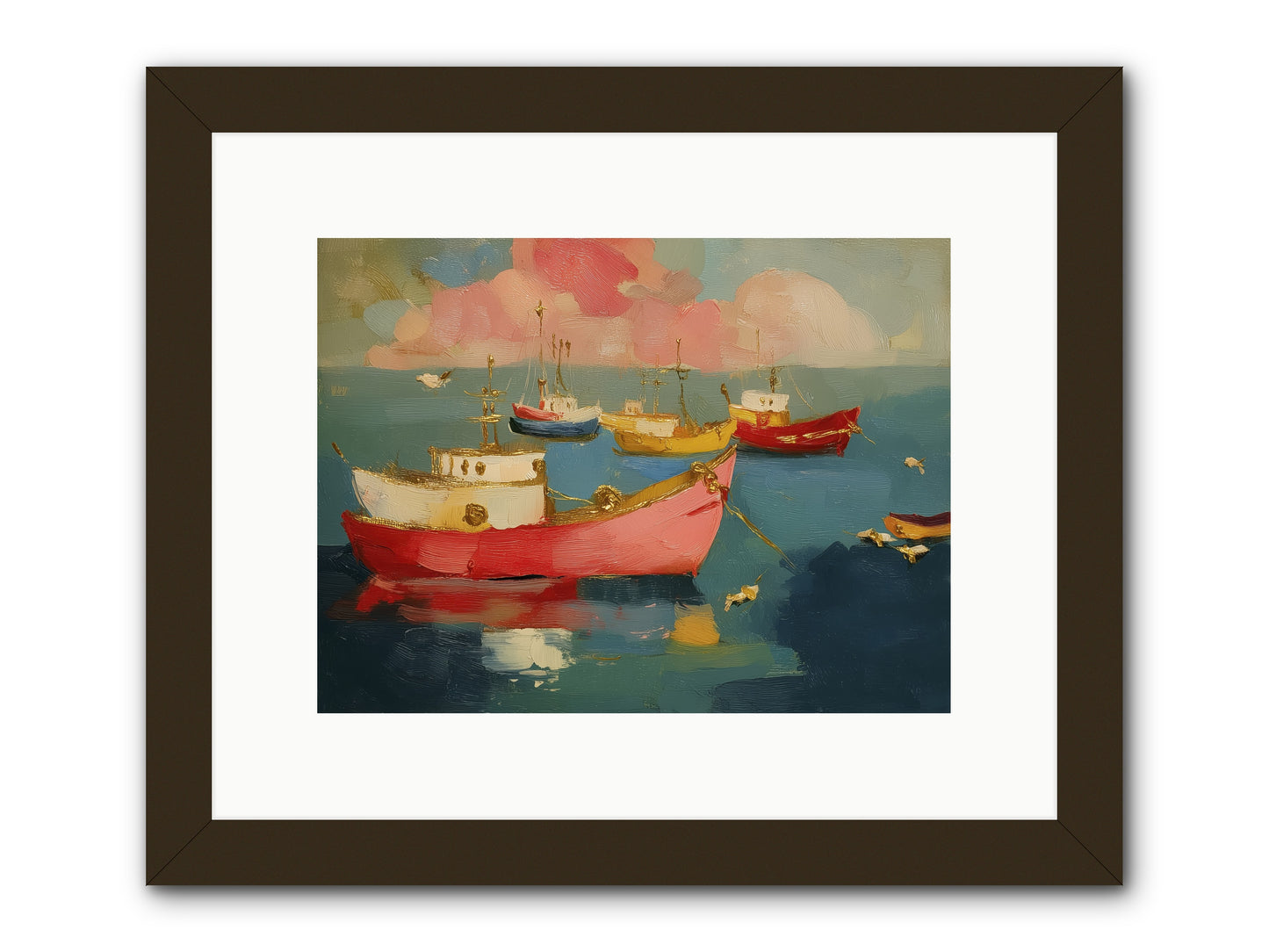 Prismatic Port -- Framed Print - Black 12x9