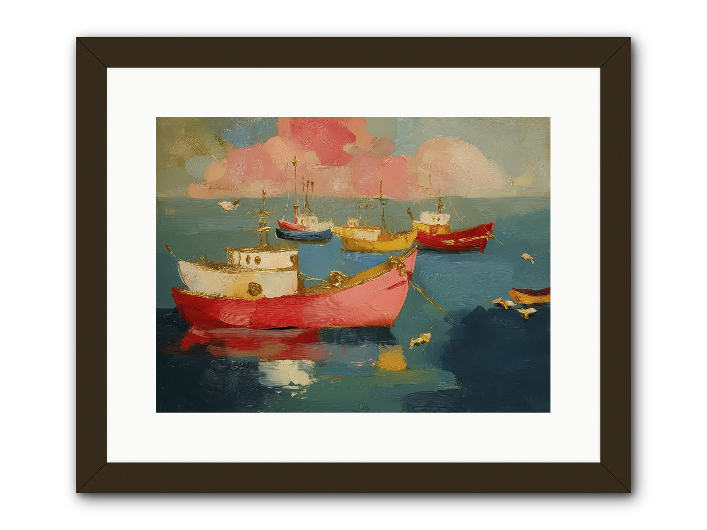 Prismatic Port -- Framed Print - Black 16x12