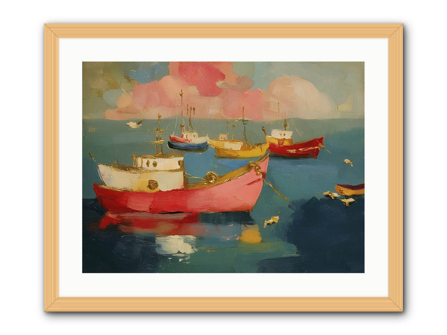 Prismatic Port -- Framed Print - Natural 24x18