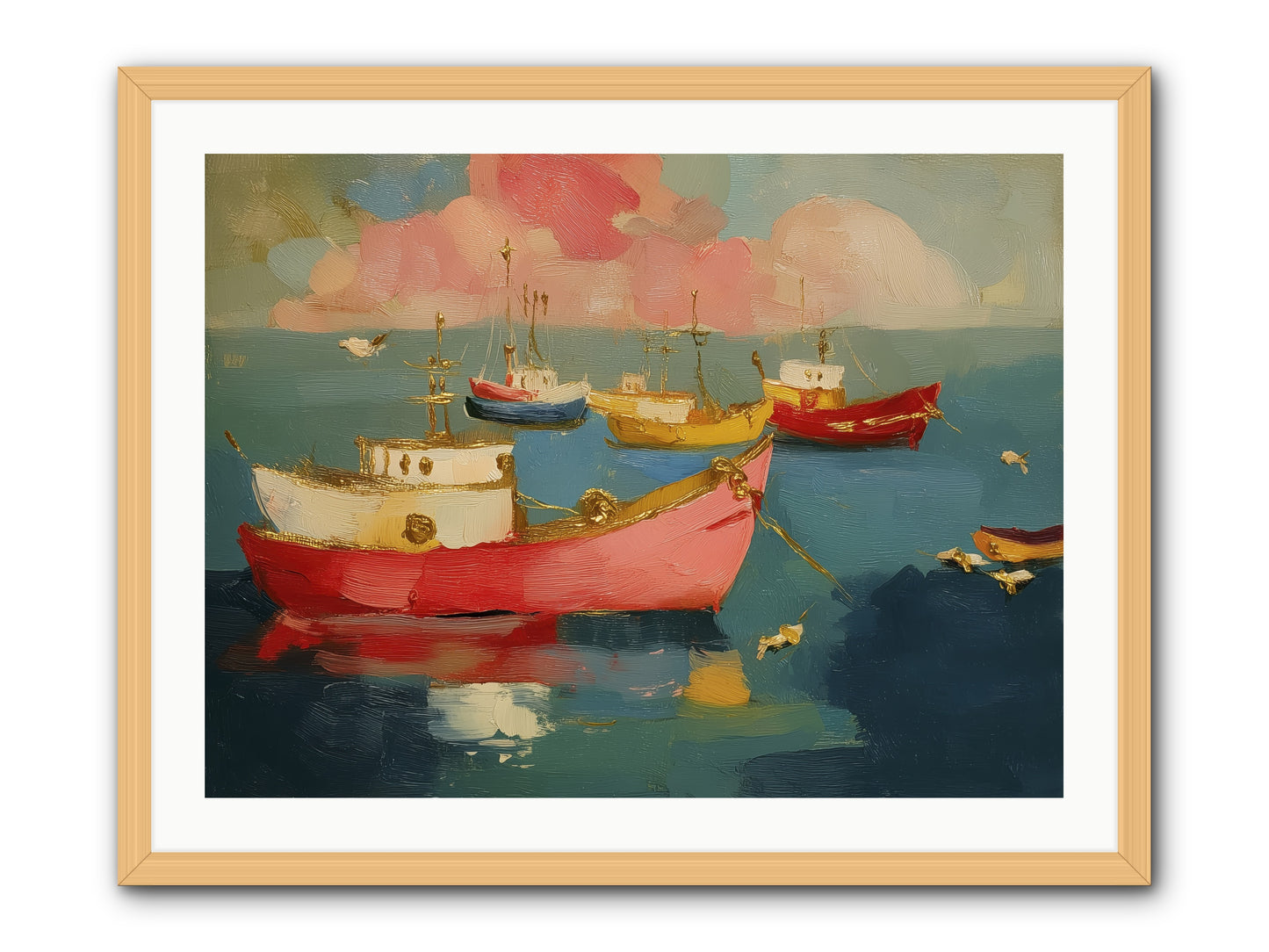 Prismatic Port -- Framed Print - Natural 32x24