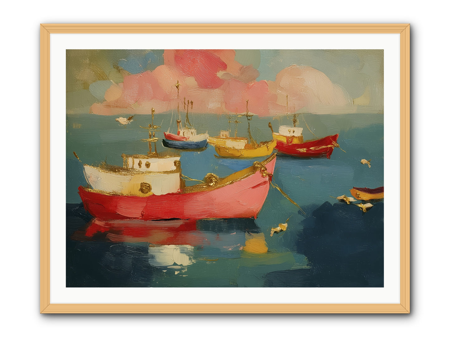 Prismatic Port -- Framed Print - Natural 40x30