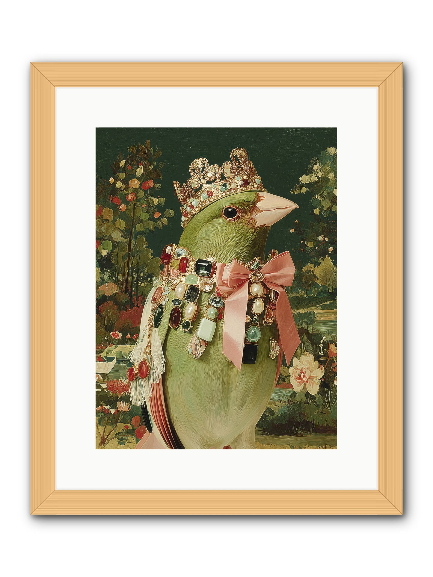 Pristine Whimsy -- Framed Print - Natural 12x16