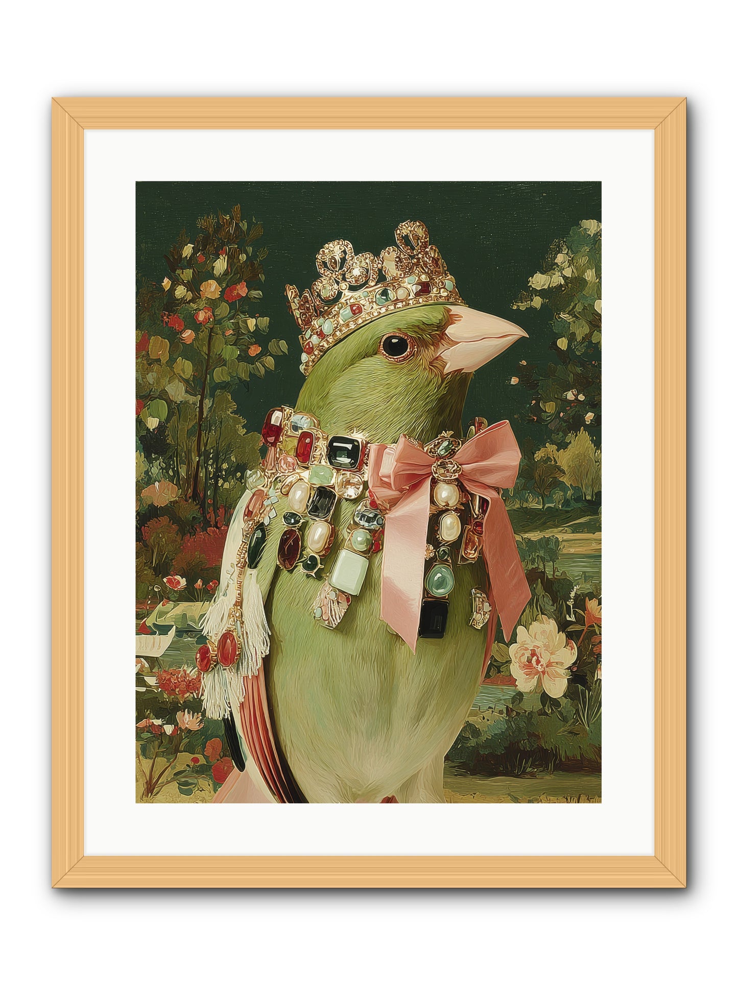Pristine Whimsy -- Framed Print - Natural 18x24