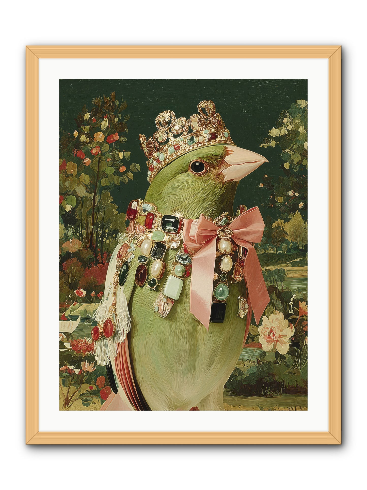 Pristine Whimsy -- Framed Print - Natural 24x32