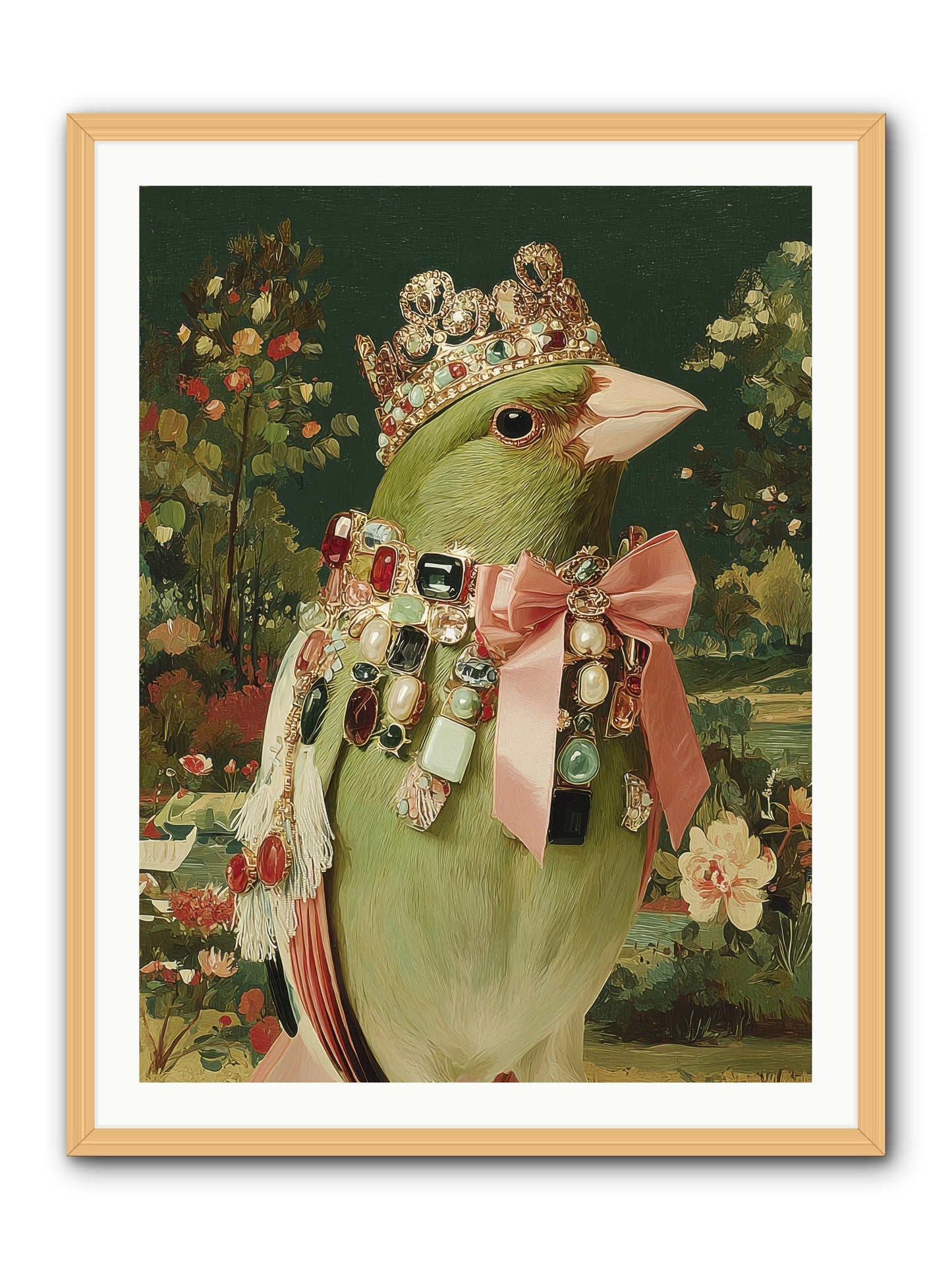 Pristine Whimsy -- Framed Print - Natural 30x40