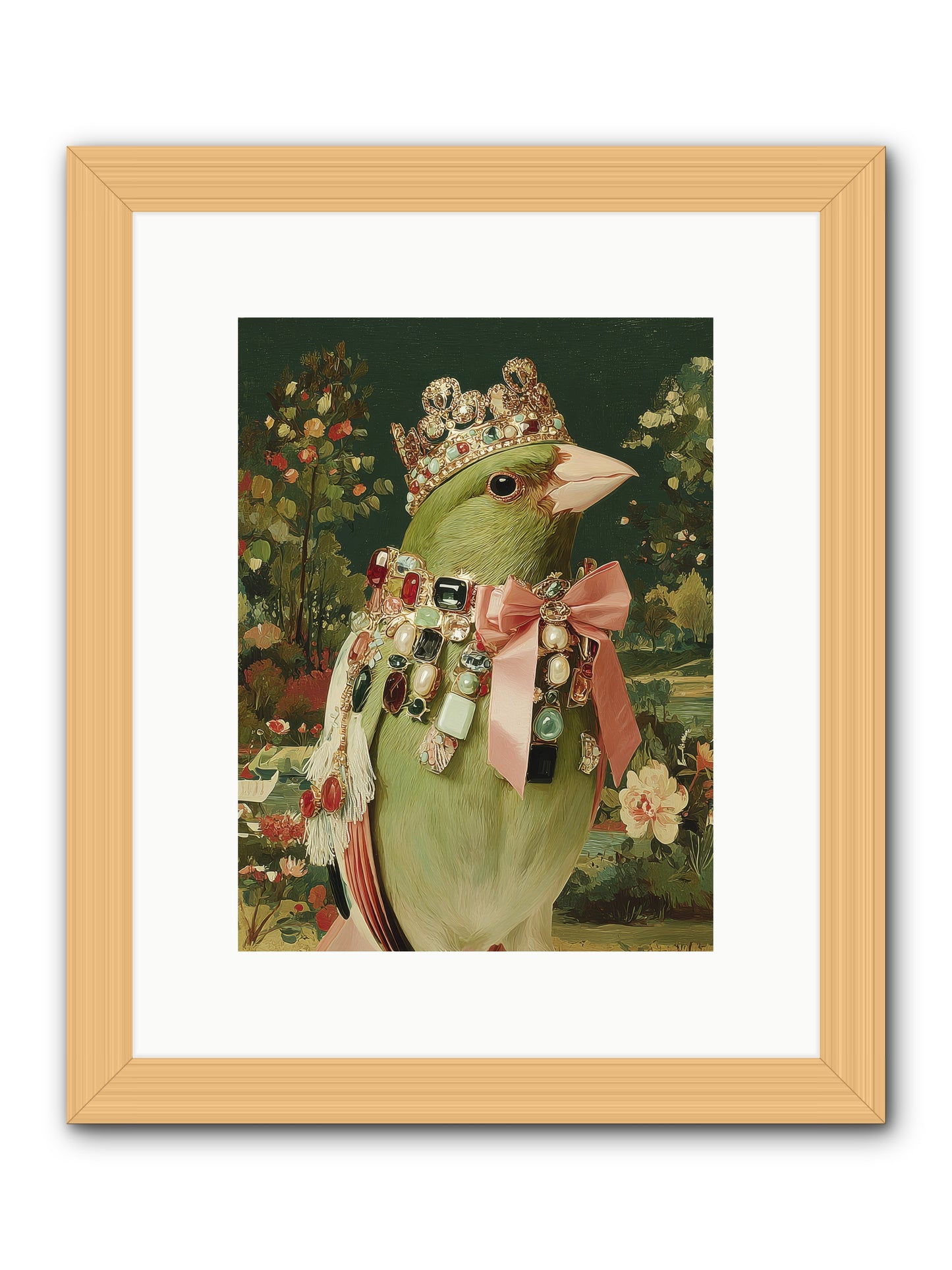 Pristine Whimsy -- Framed Print - Natural 9x12
