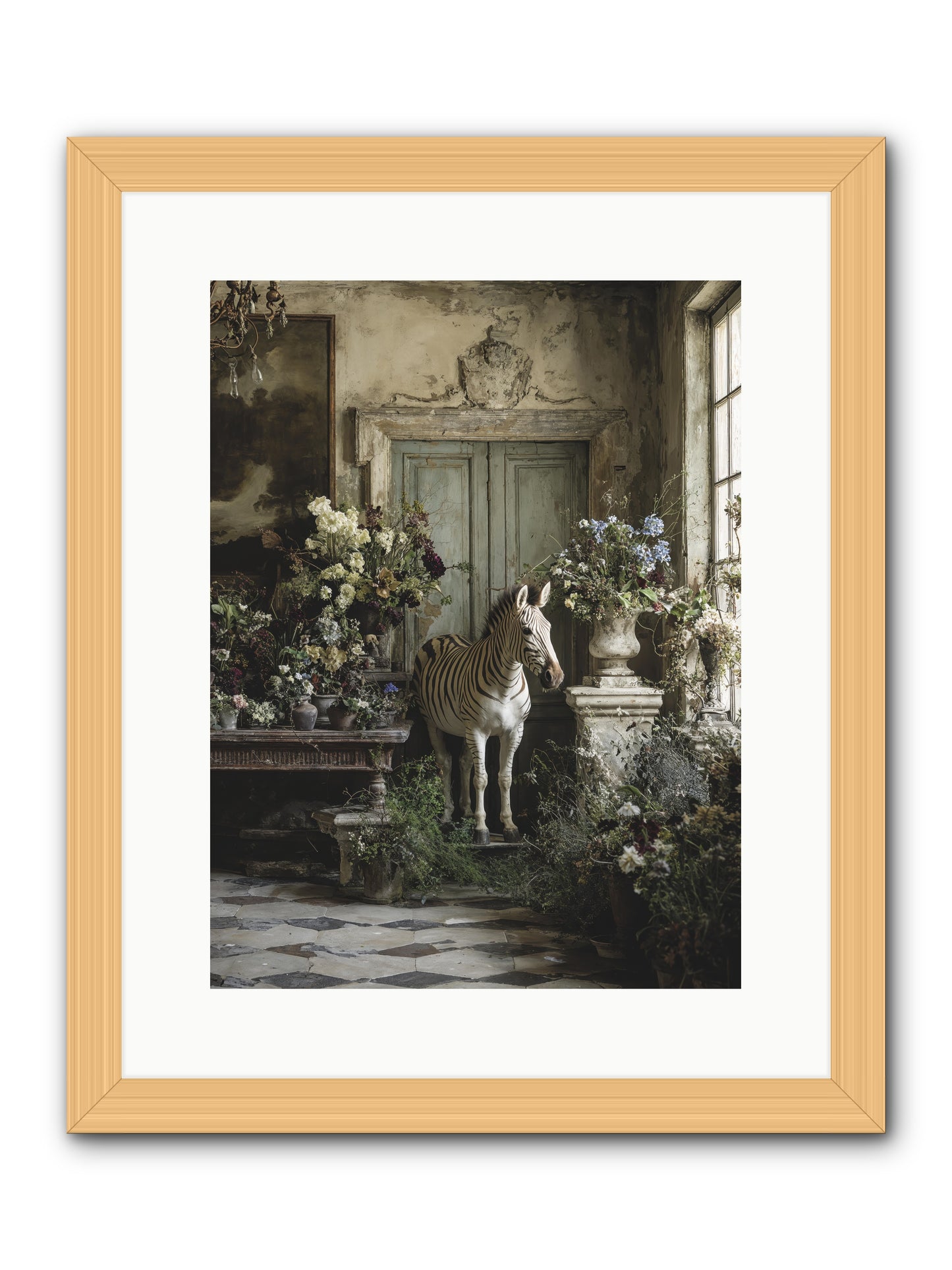 Private Eden -- Framed Print - Natural 12x16