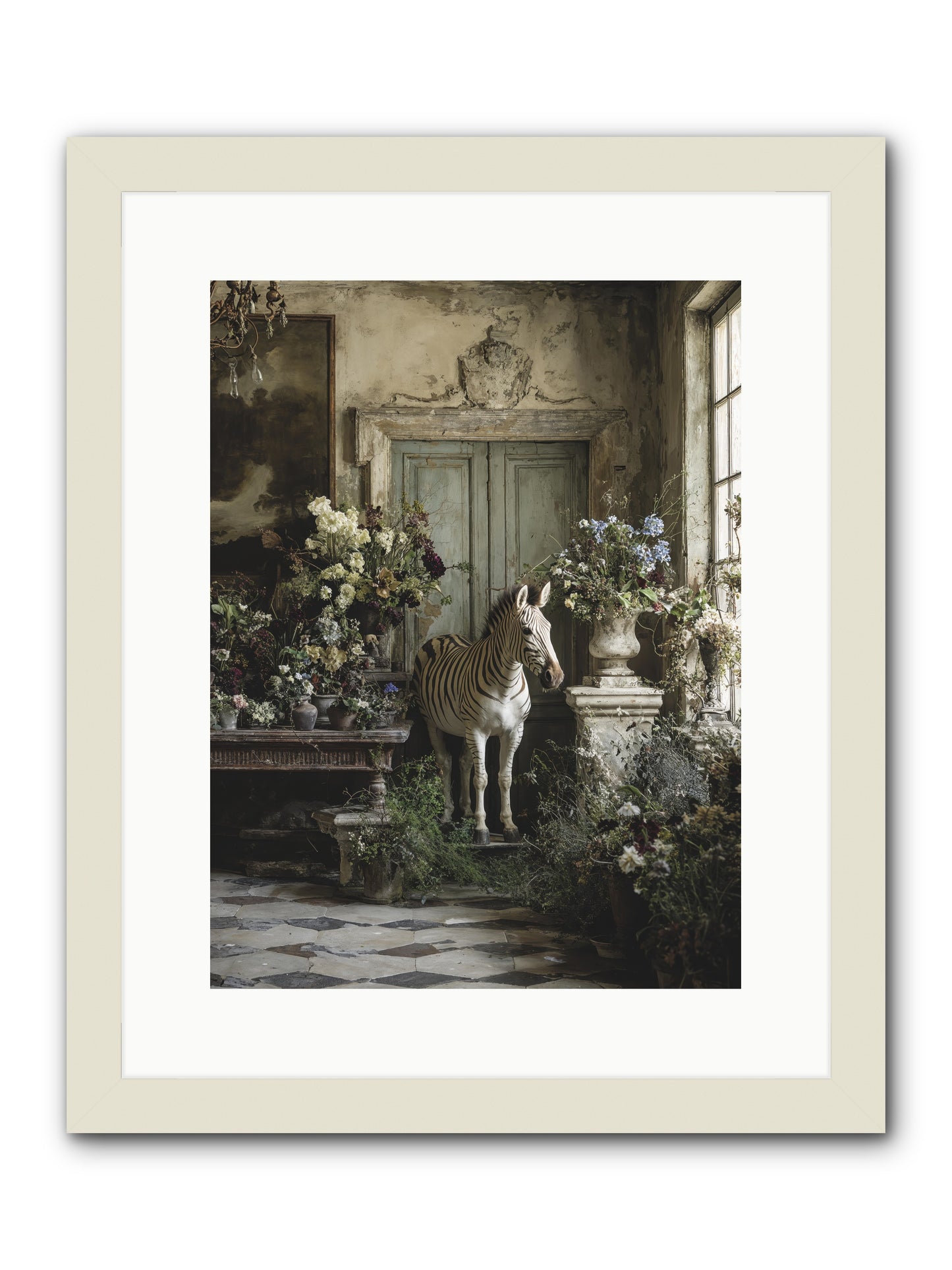 Private Eden -- Framed Print - White 12x16