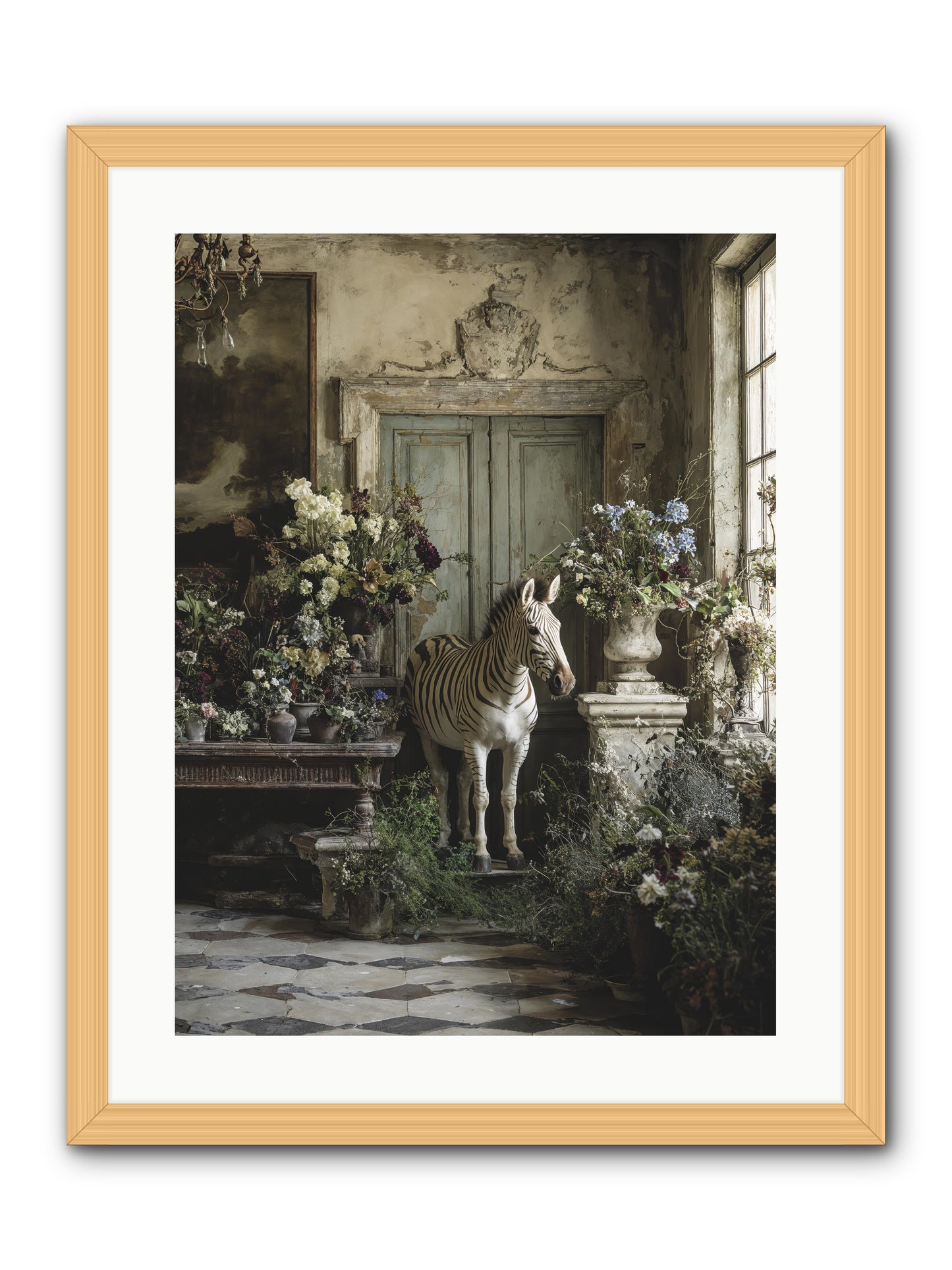 Private Eden -- Framed Print - Natural 18x24