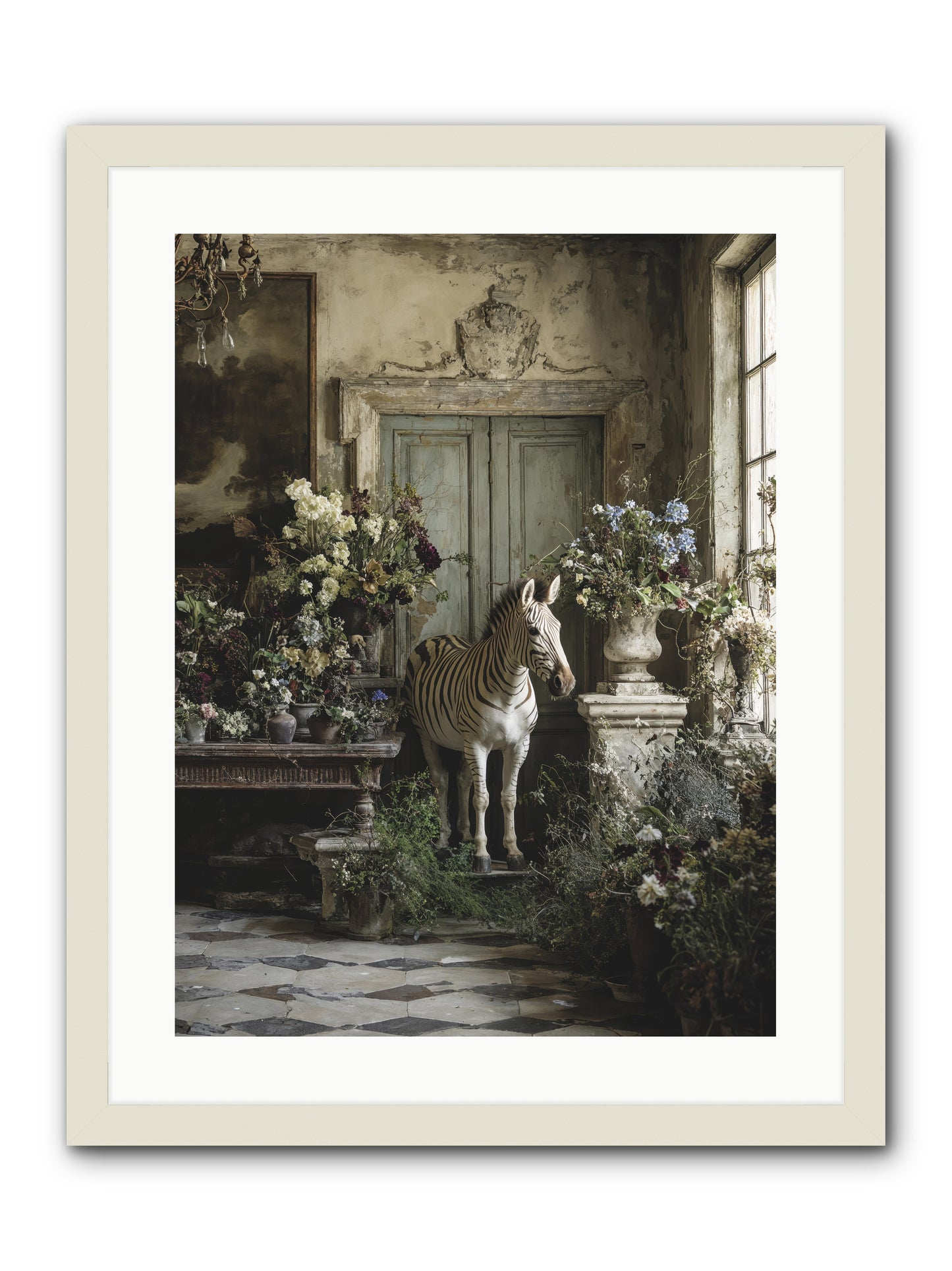 Private Eden -- Framed Print - White 18x24