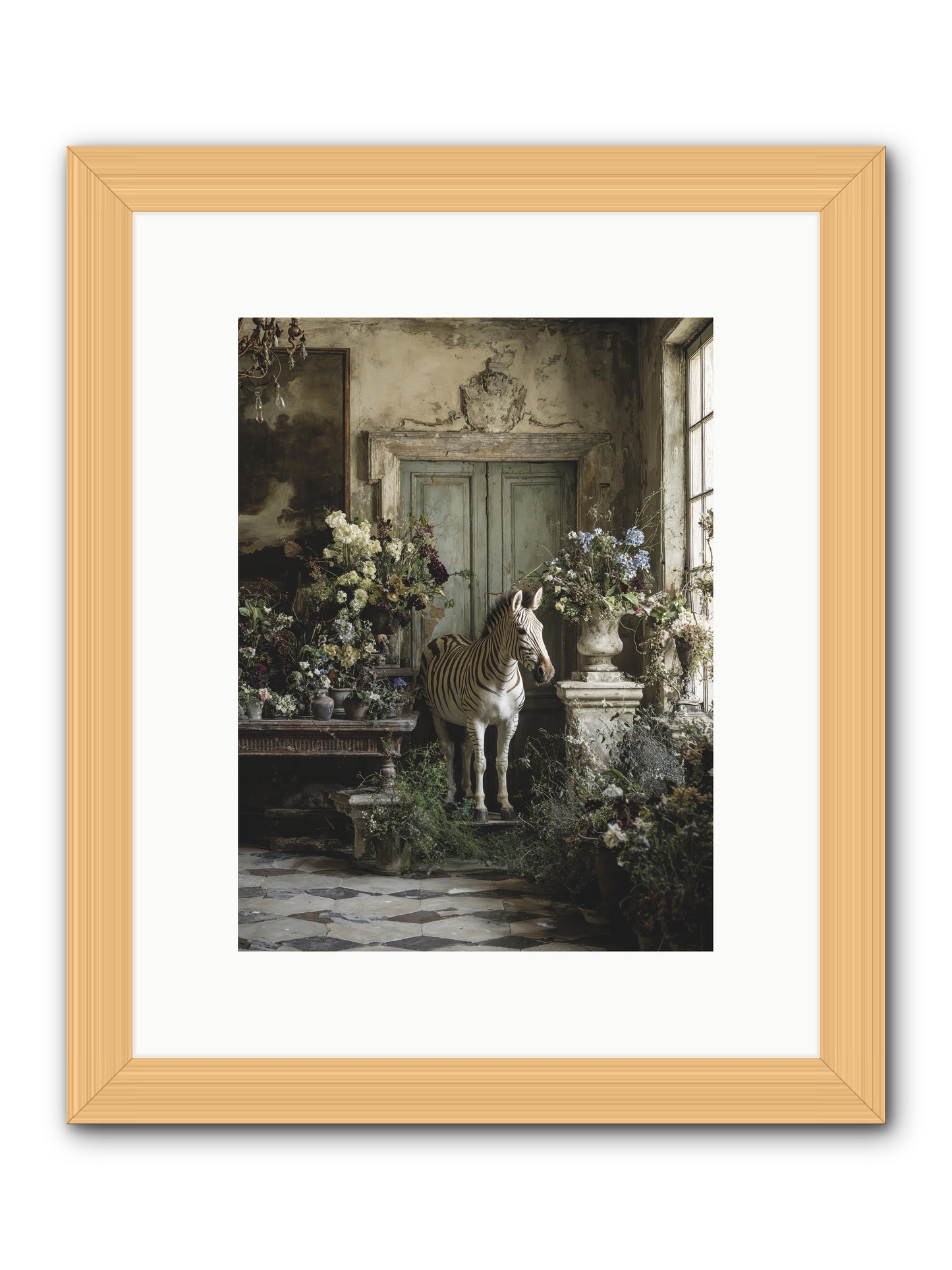 Private Eden -- Framed Print - Natural 9x12