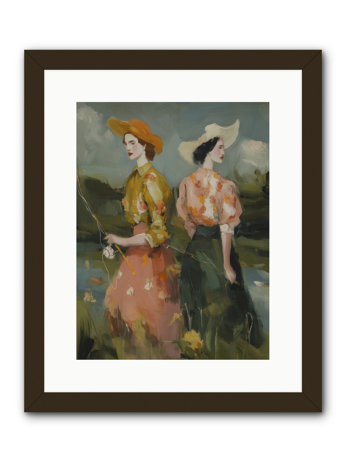 Promising Waters -- Framed Print - Black 12x16