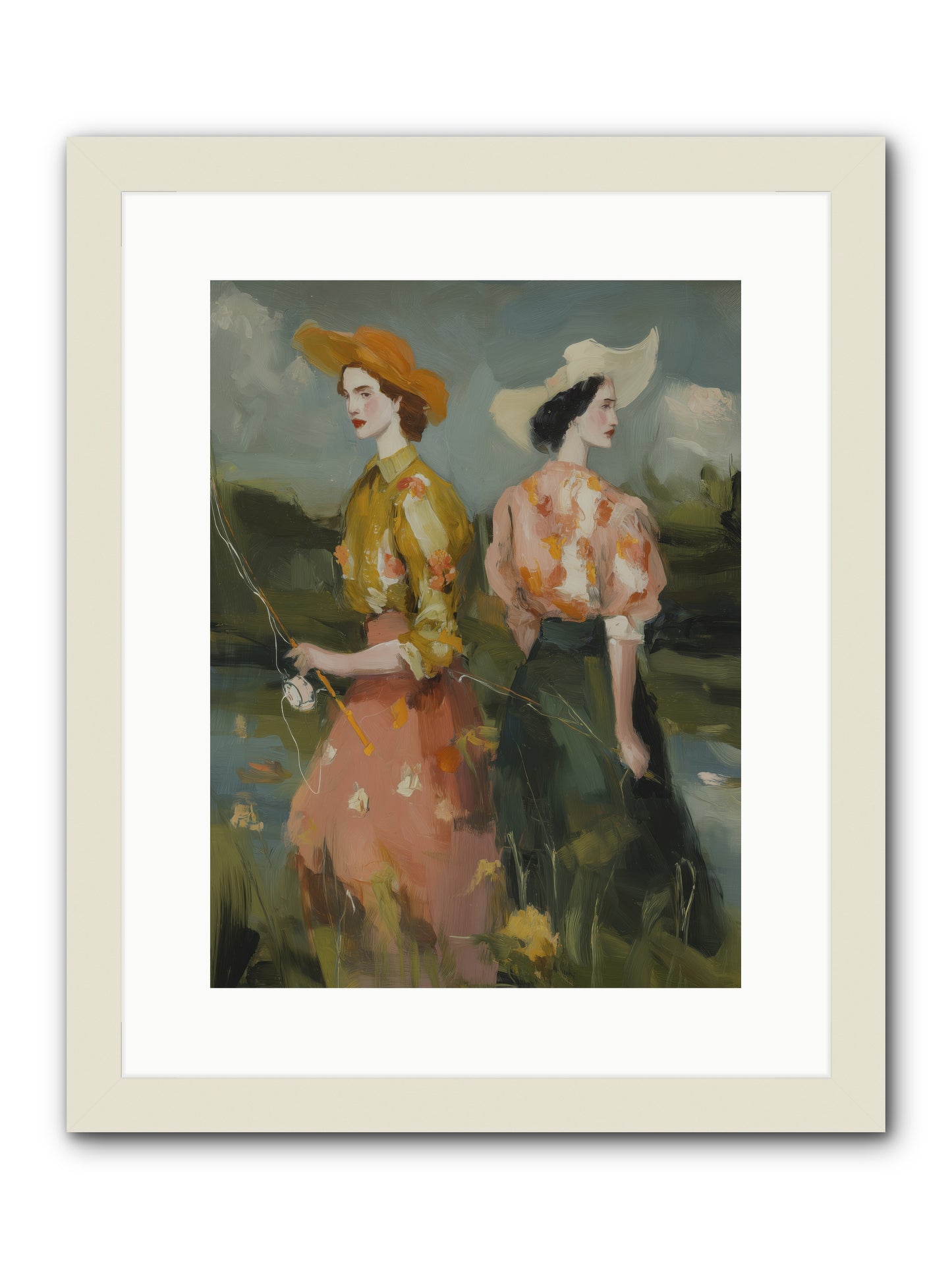 Promising Waters -- Framed Print - White 12x16